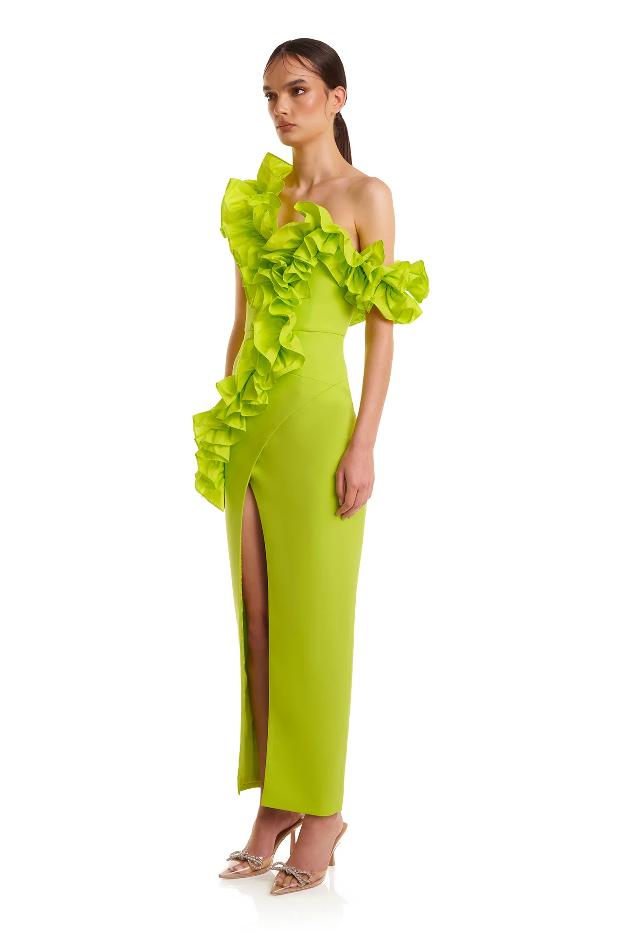 Rosanna Dress - Lime - Image 4