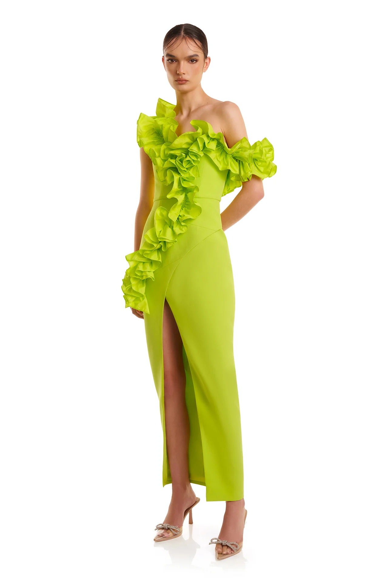 Rosanna Dress - Lime - Image 5