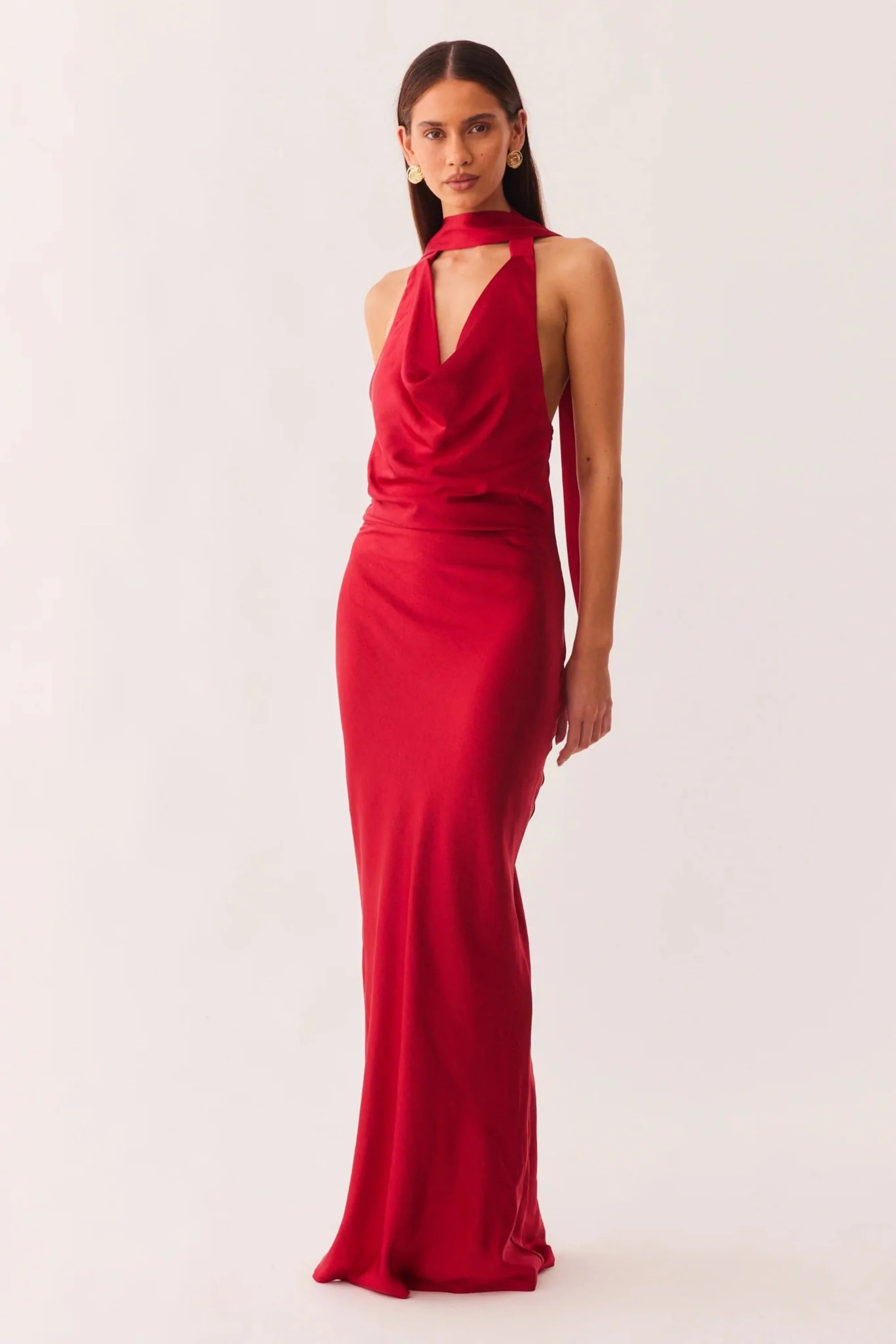Rosanna Maxi Dress - Red - Image 3