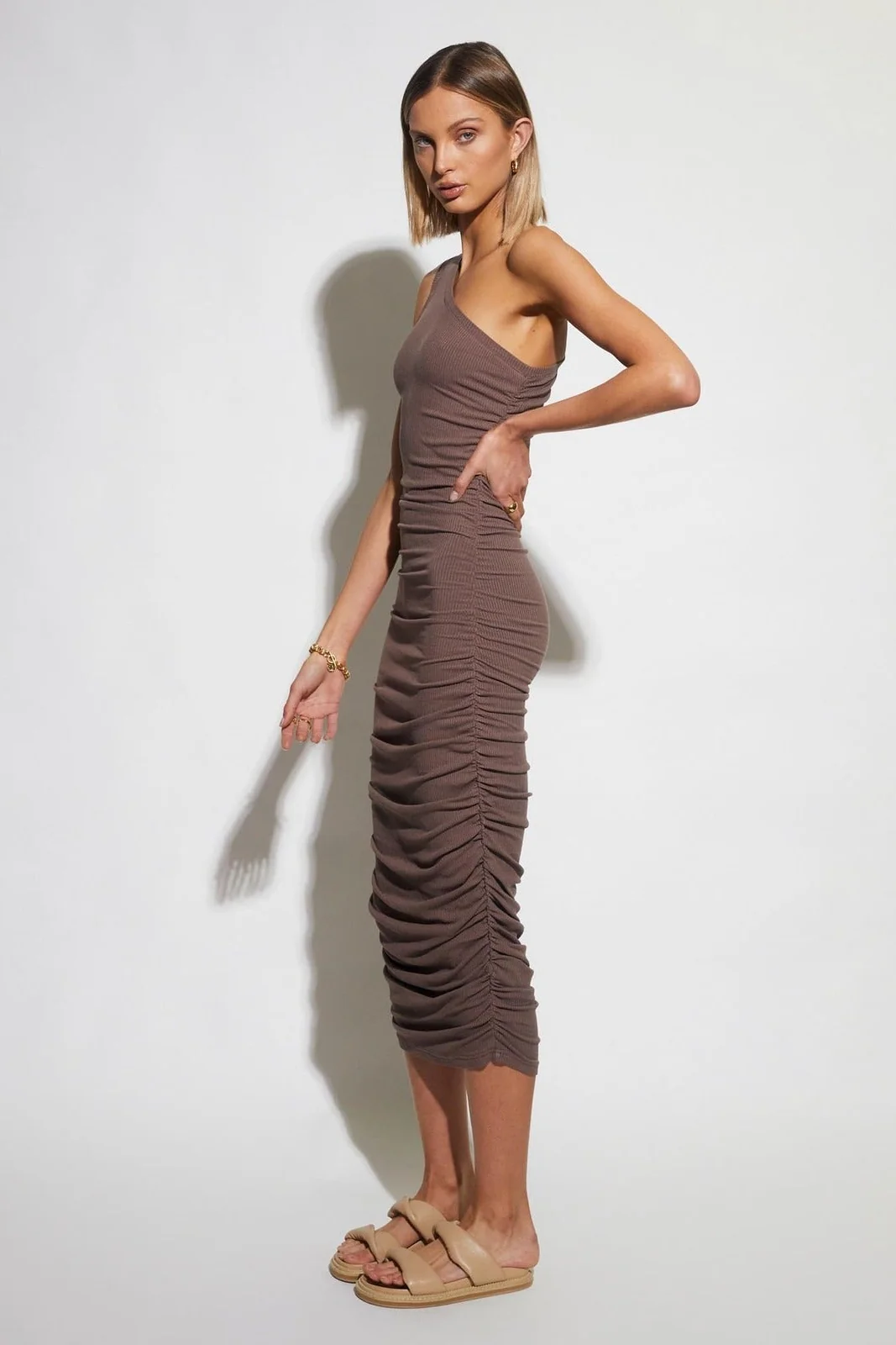 Rumour Dress - Latte - Image 2