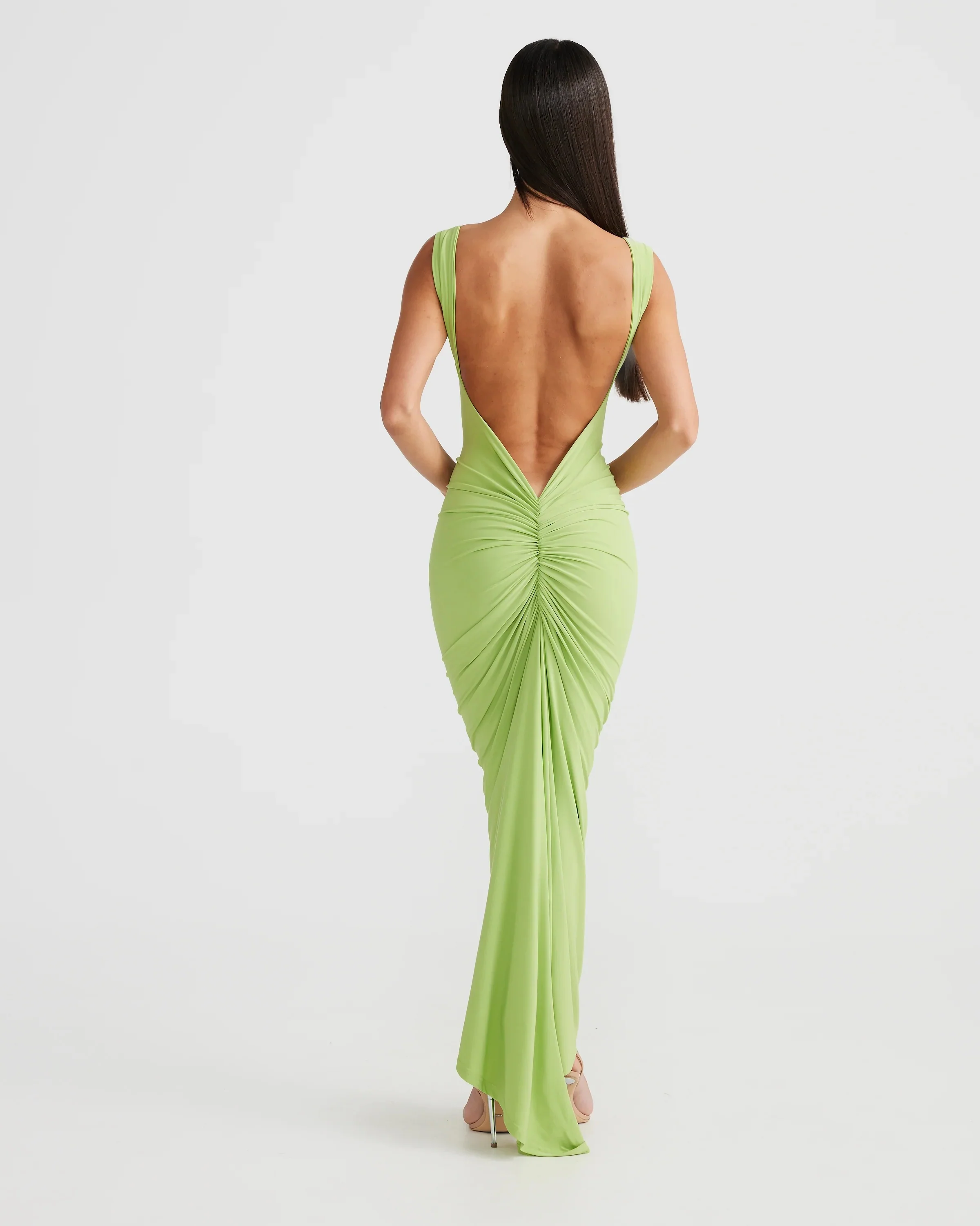 Sabia Dress - Lime - Image 3
