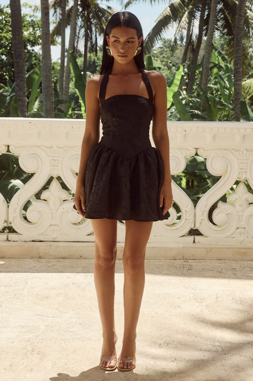 Sabina Mini Dress - Black - Image 4