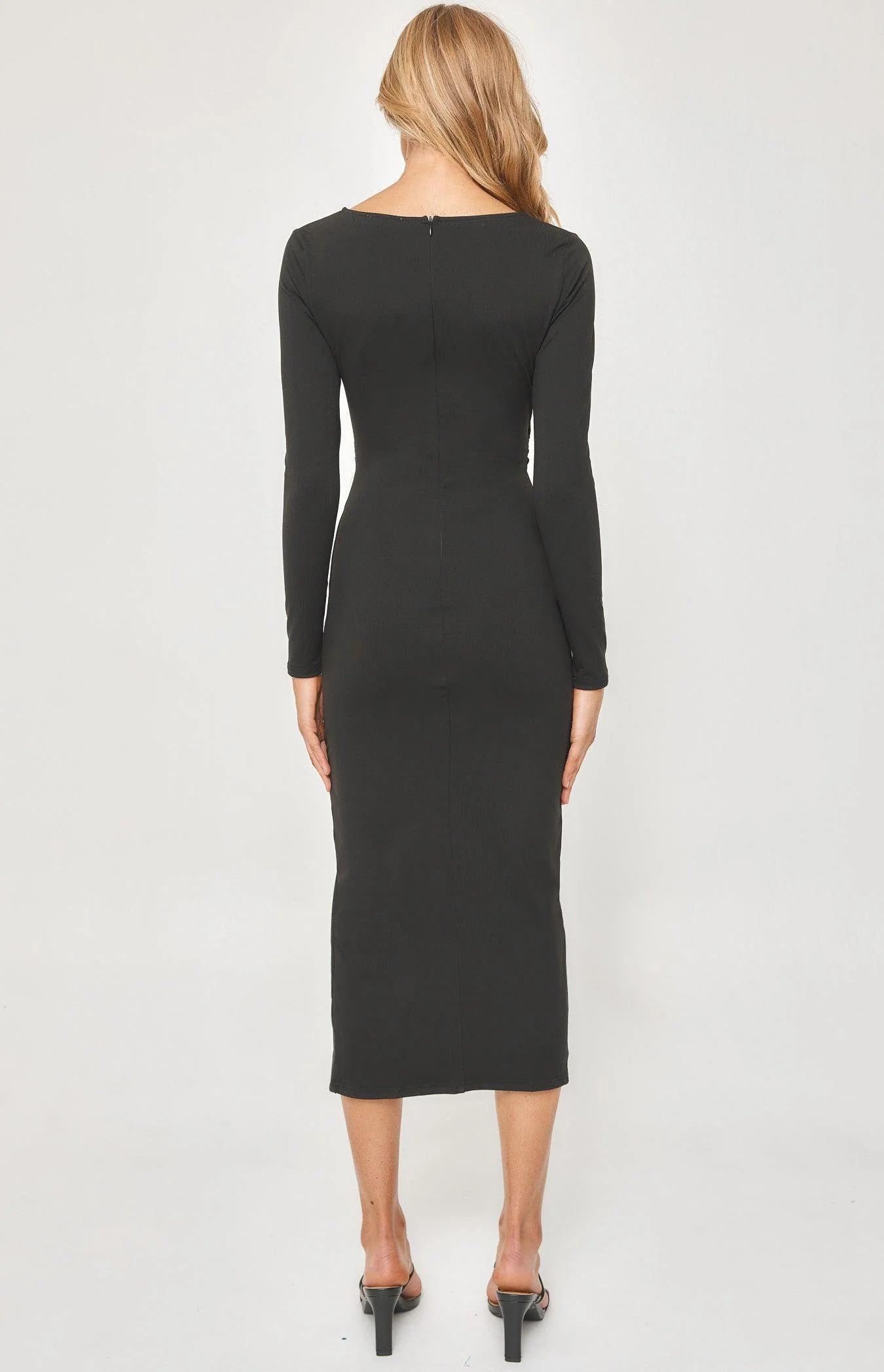 Sabrina Midi Dress - Black - Image 5