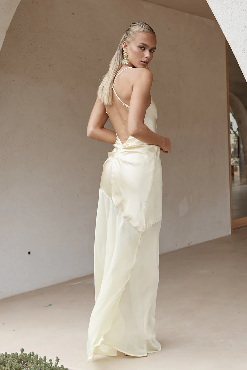 Samani Maxi Dress - Lemon - Image 2
