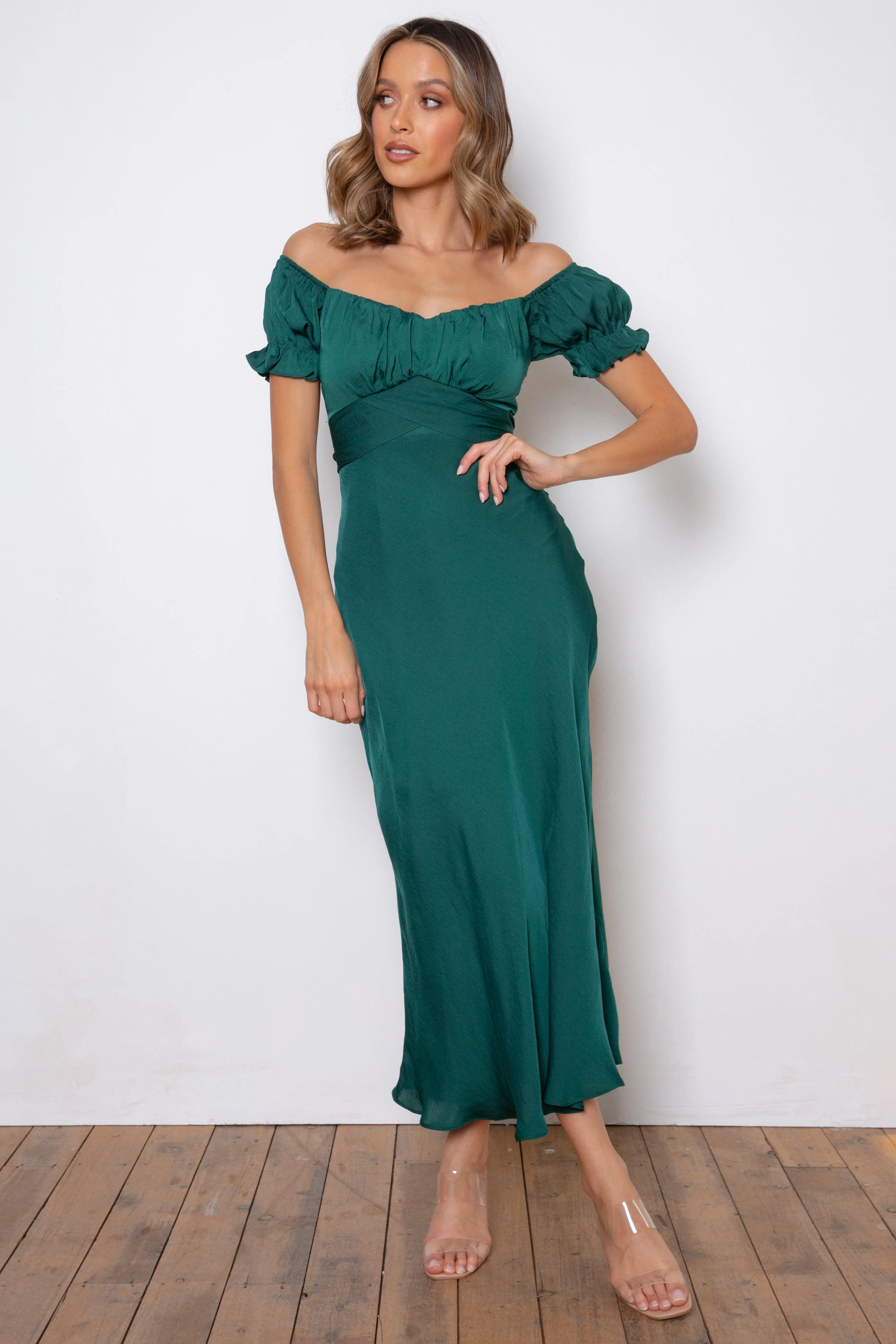 Samantha Dress - Forest Green - Image 2