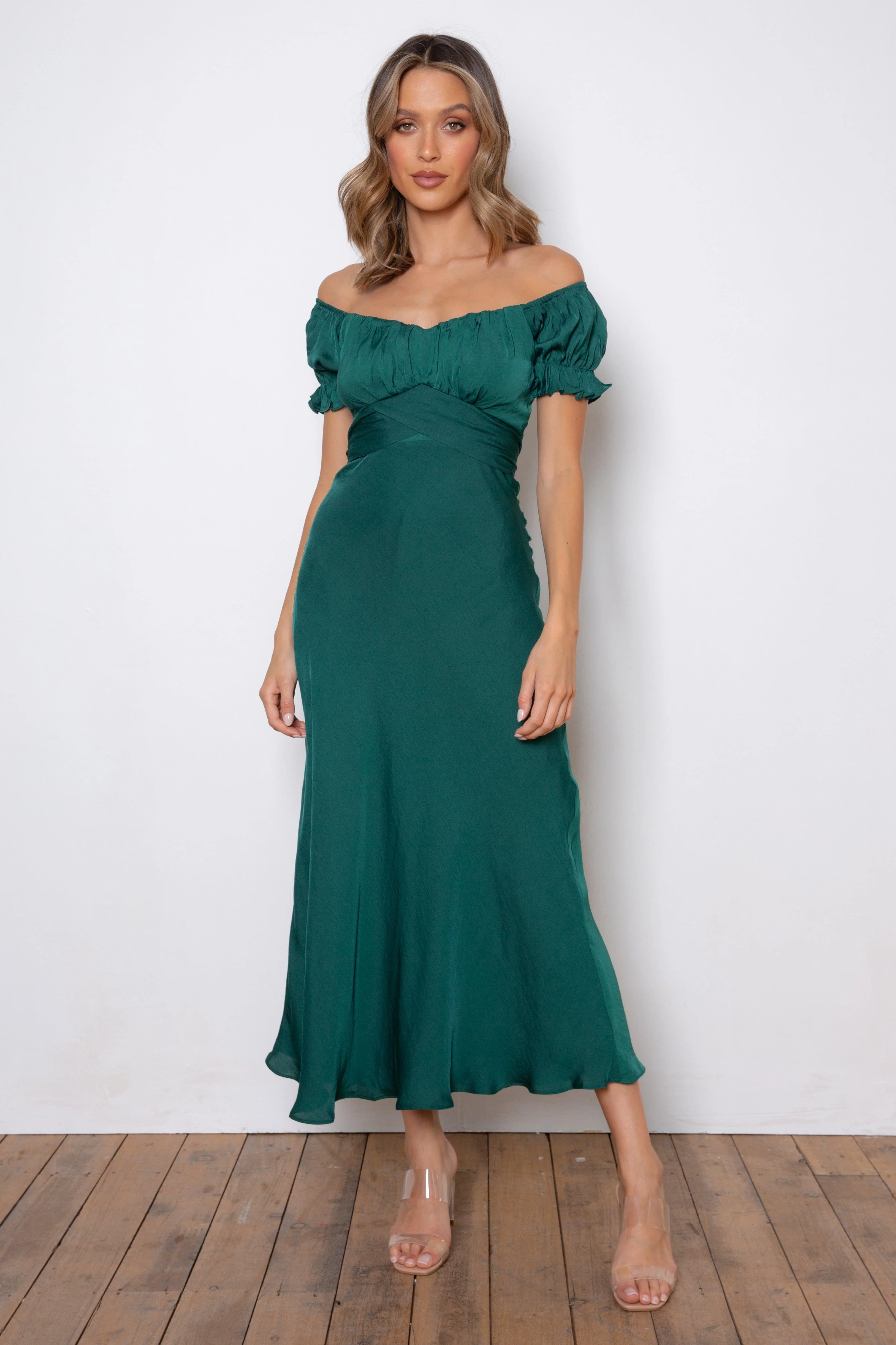 Samantha Dress - Forest Green - Image 3