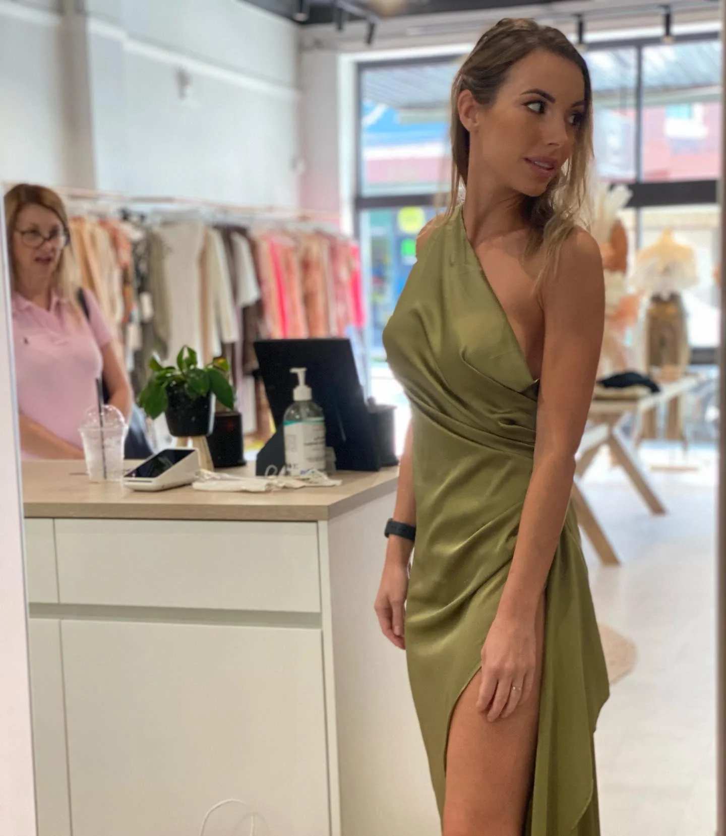 Samira Dress - Olive - Image 4