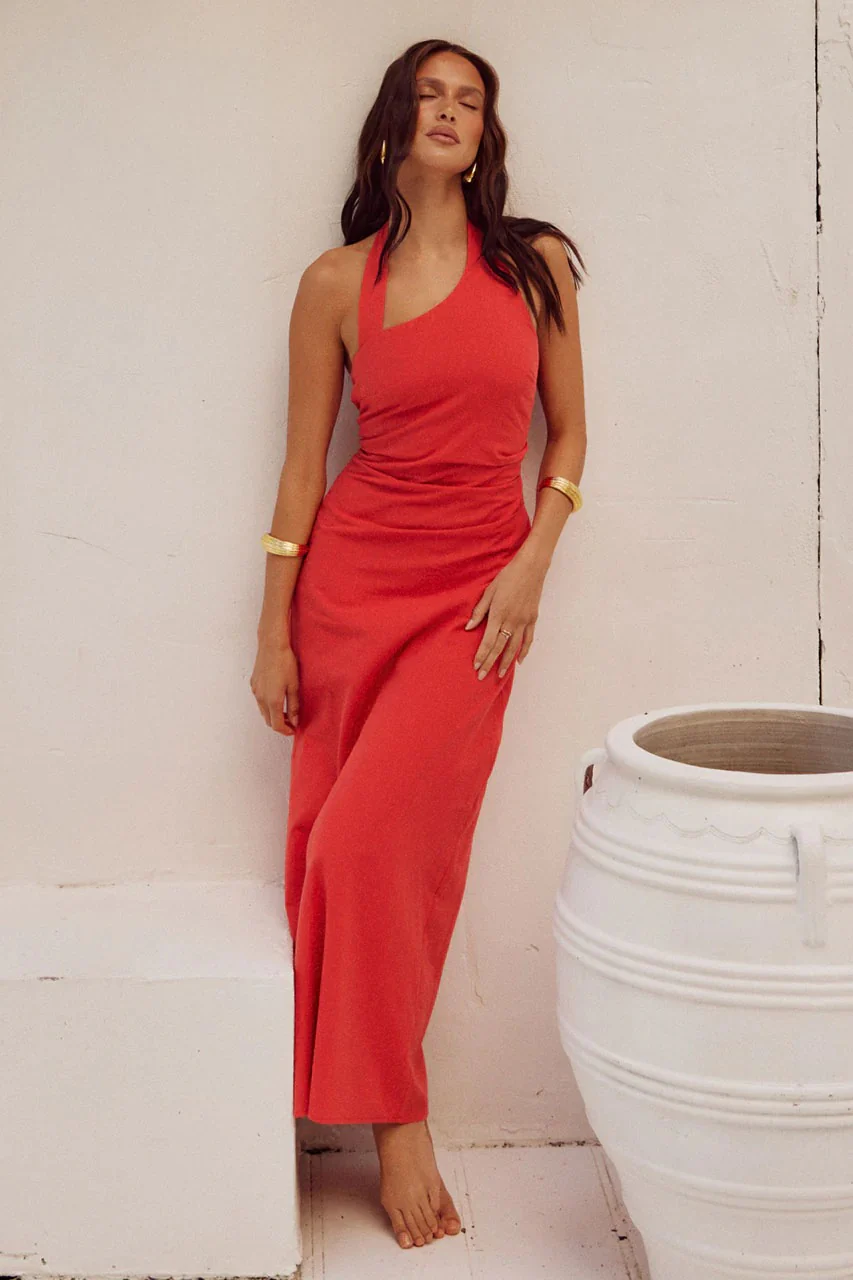 Saphira Long Midi Dress - Jaffa - Image 4