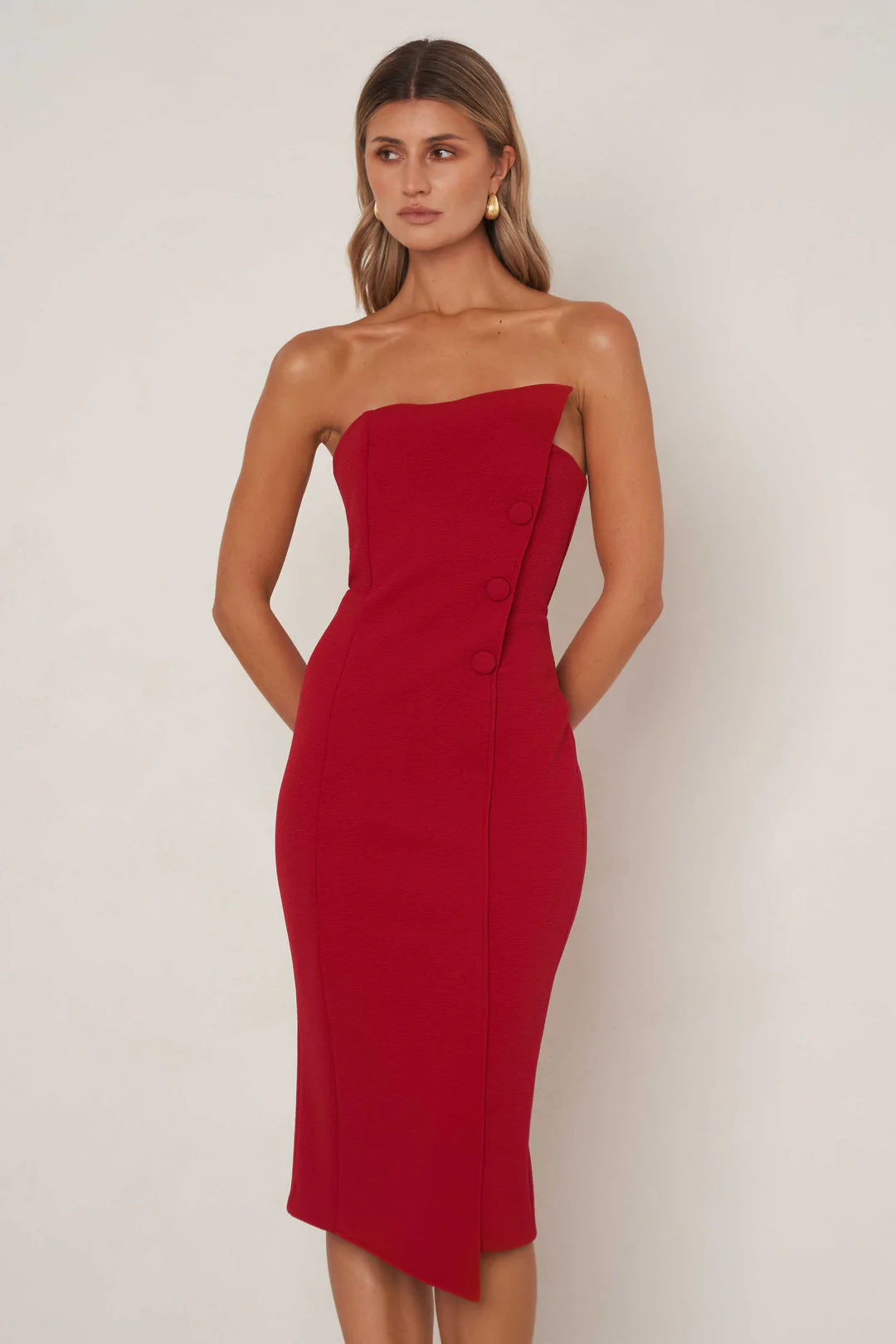 Sara Dress - Red - Image 2