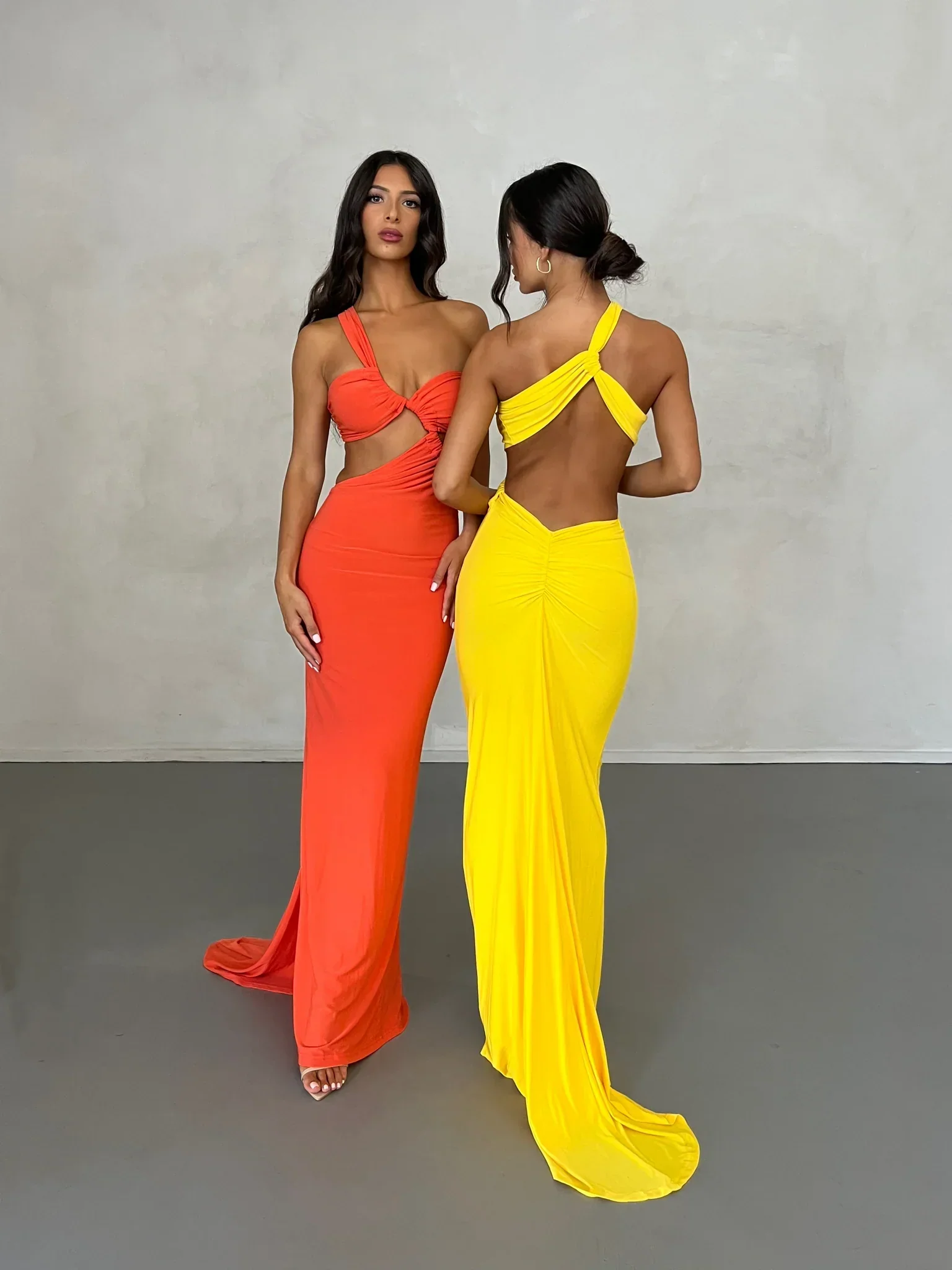 Sari Gown - Coral - Image 2