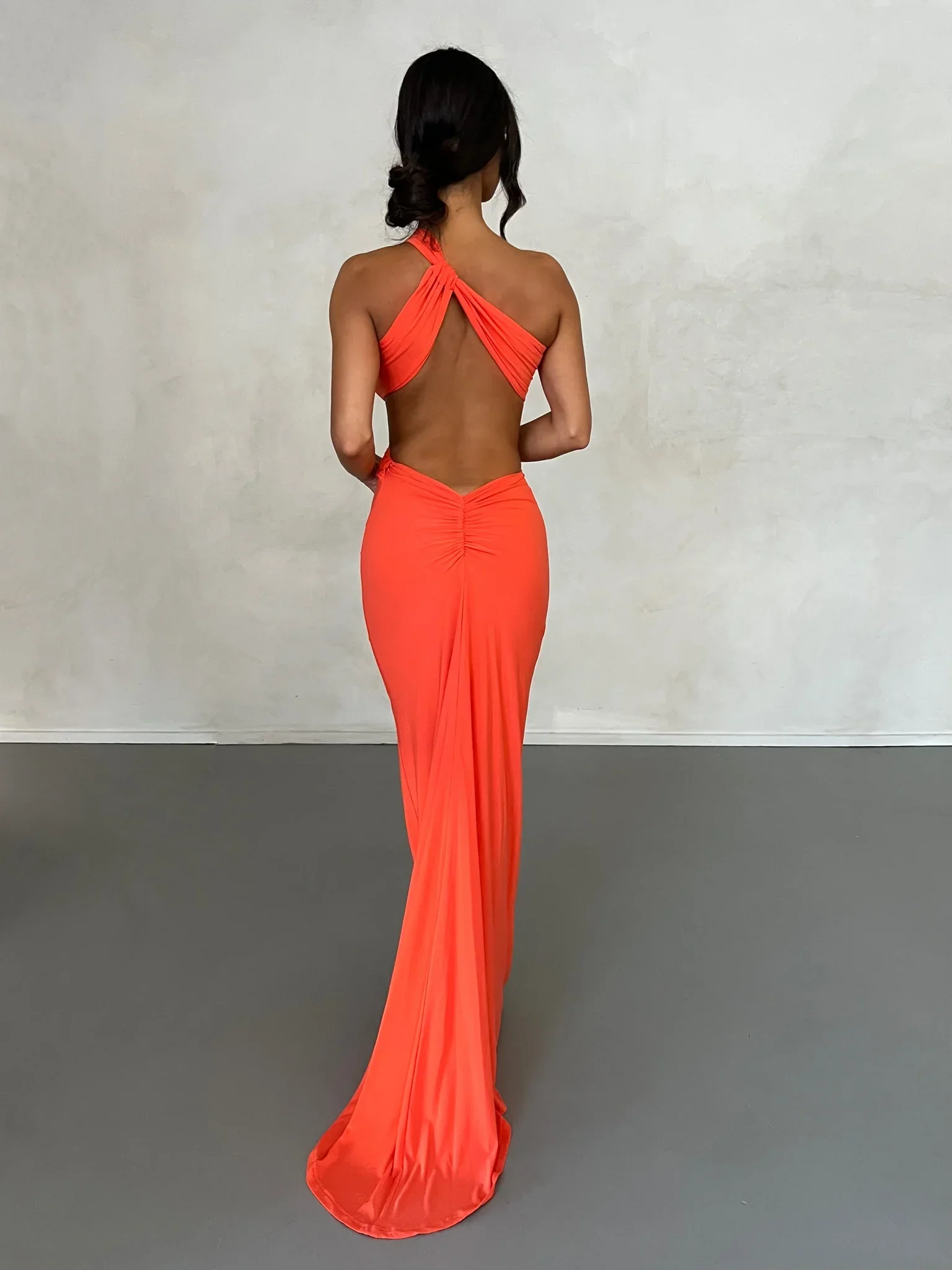 Sari Gown - Coral - Image 3