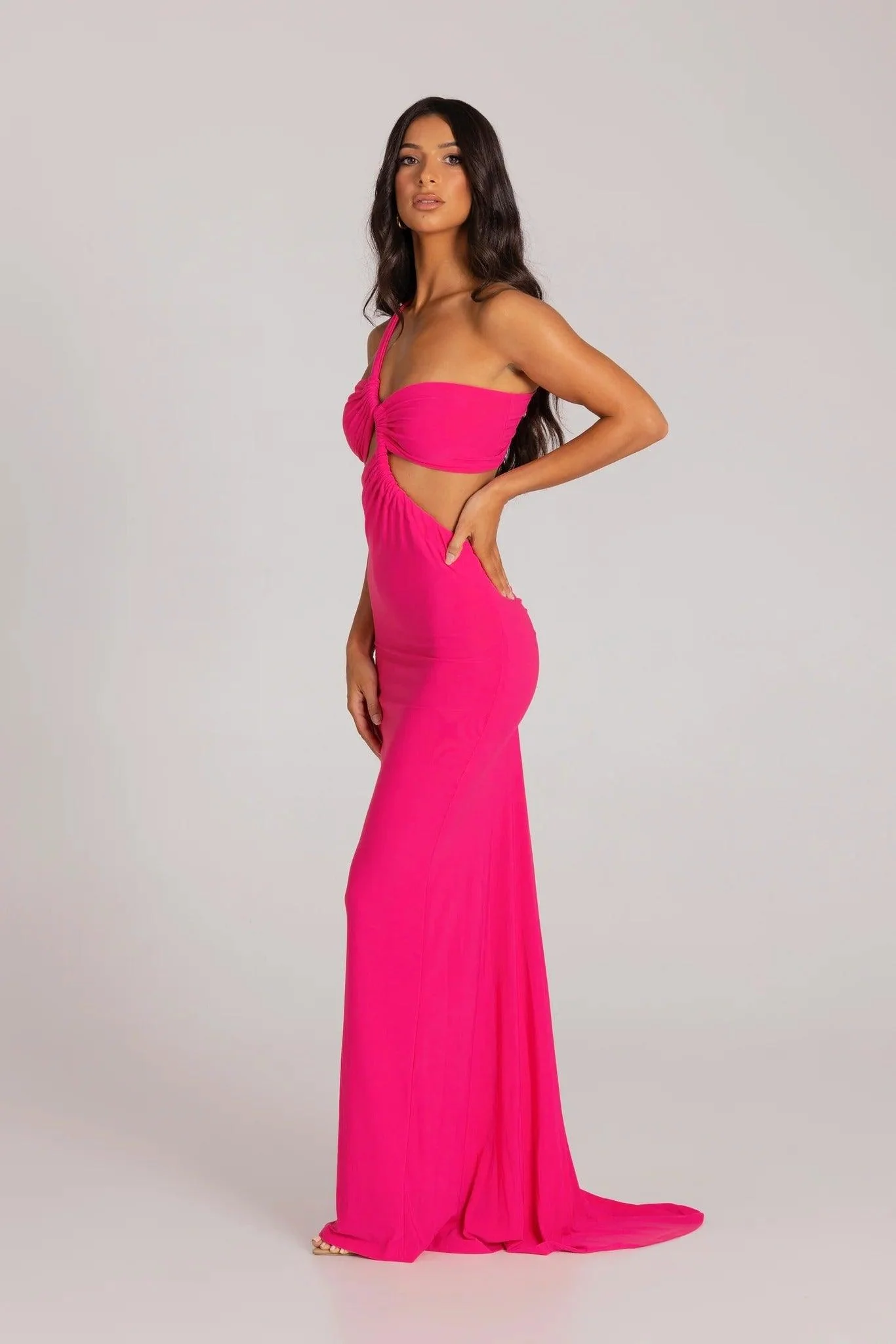 Sari Gown - Fuchsia - Image 8