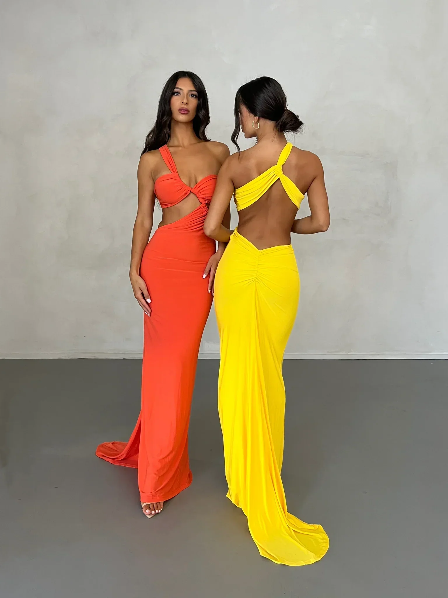 Sari Gown - Yellow - Image 2