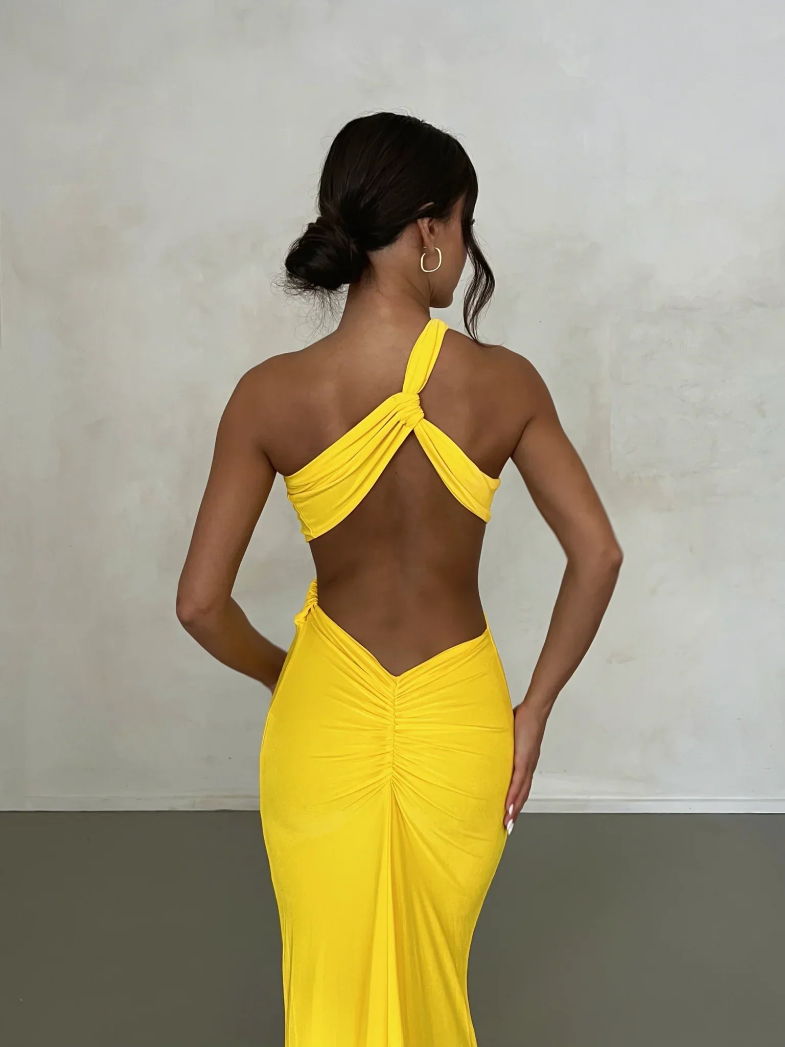 Sari Gown - Yellow - Image 3