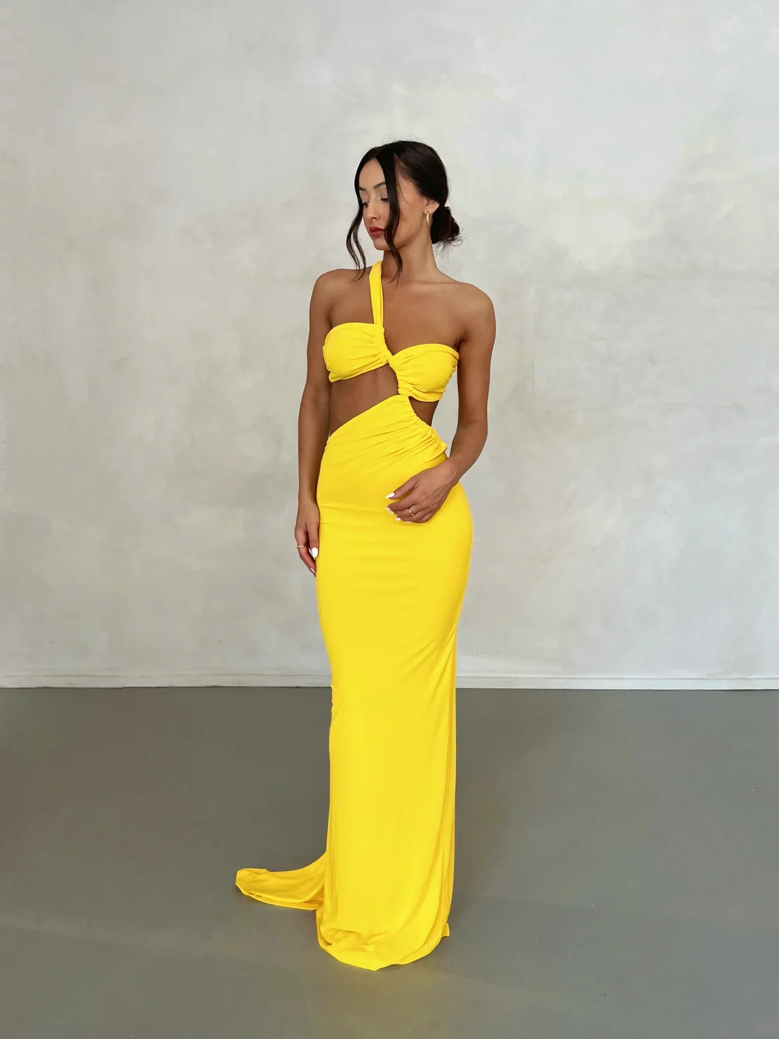 Sari Gown - Yellow - Image 5