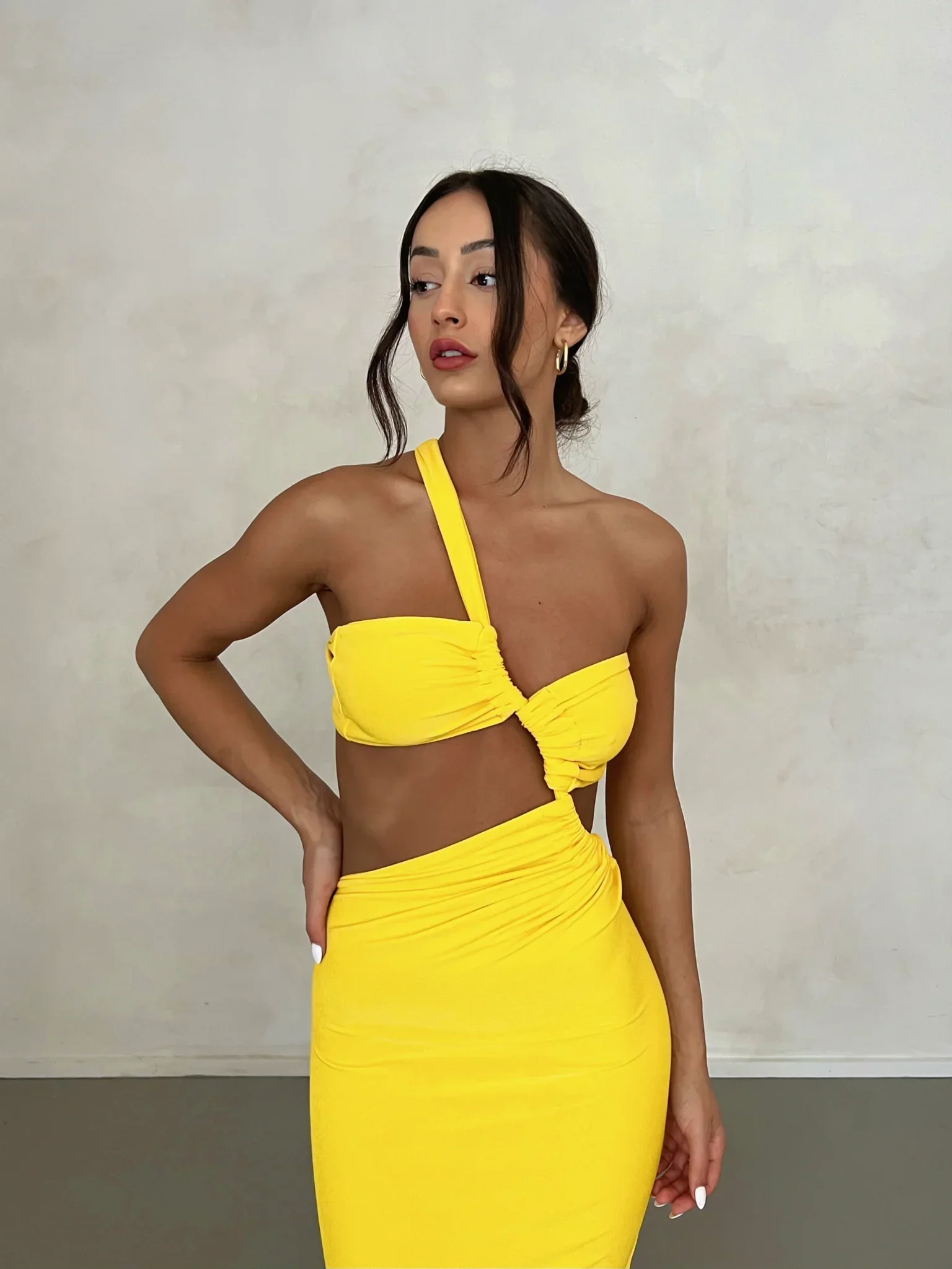 Sari Gown - Yellow - Image 6