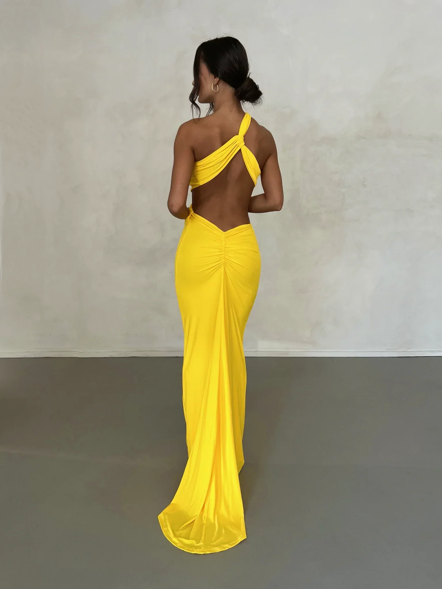 Sari Gown - Yellow - Image 7