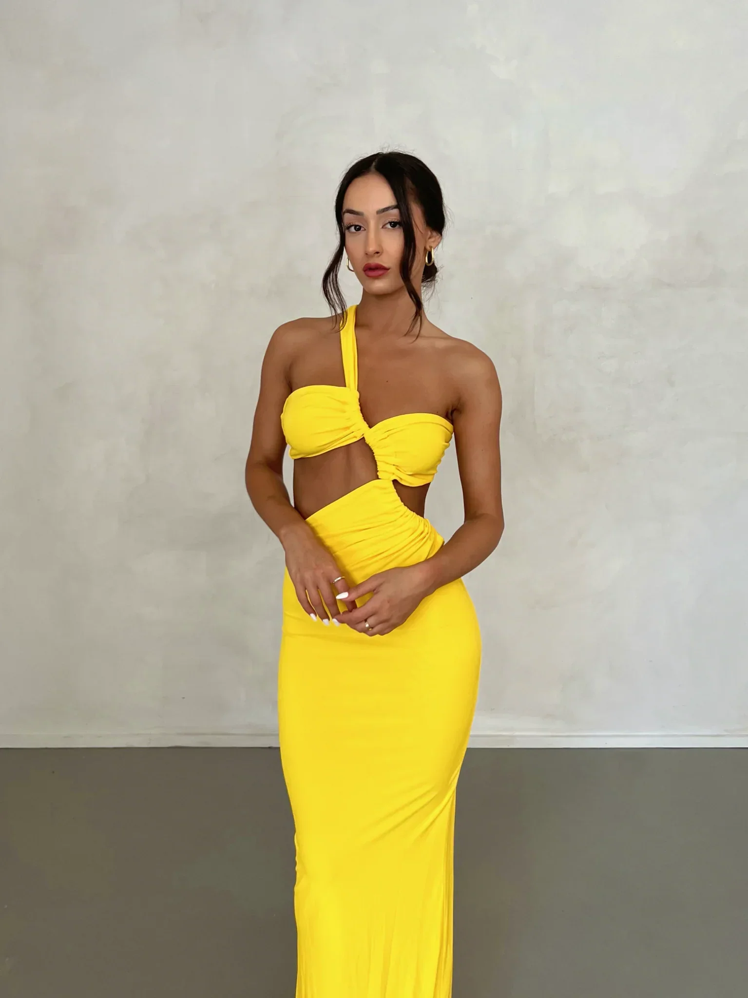 Sari Gown - Yellow - Image 9