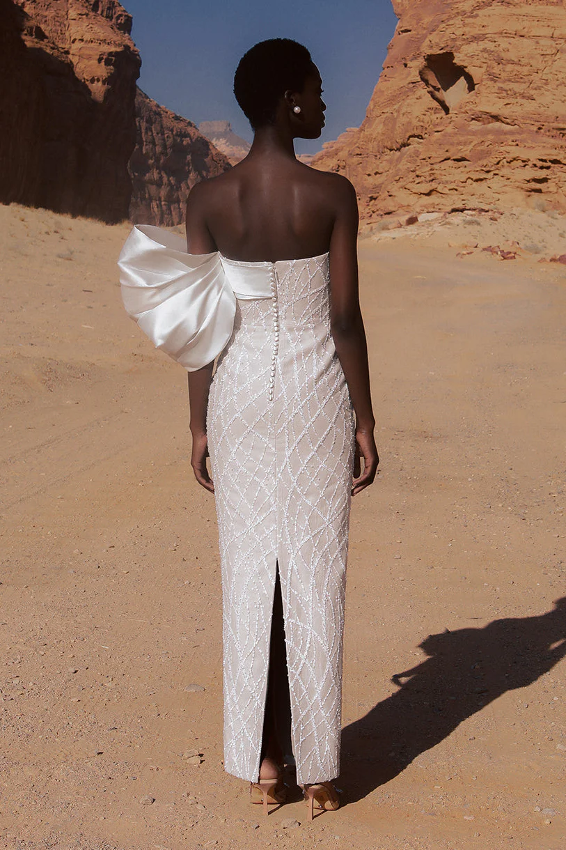 Satari Gown - White - Image 5