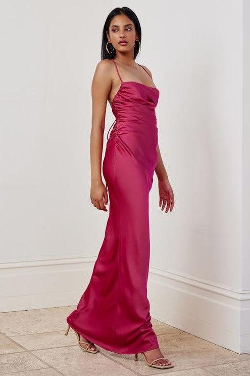 Scarlet Dress - Fuchsia - Image 3