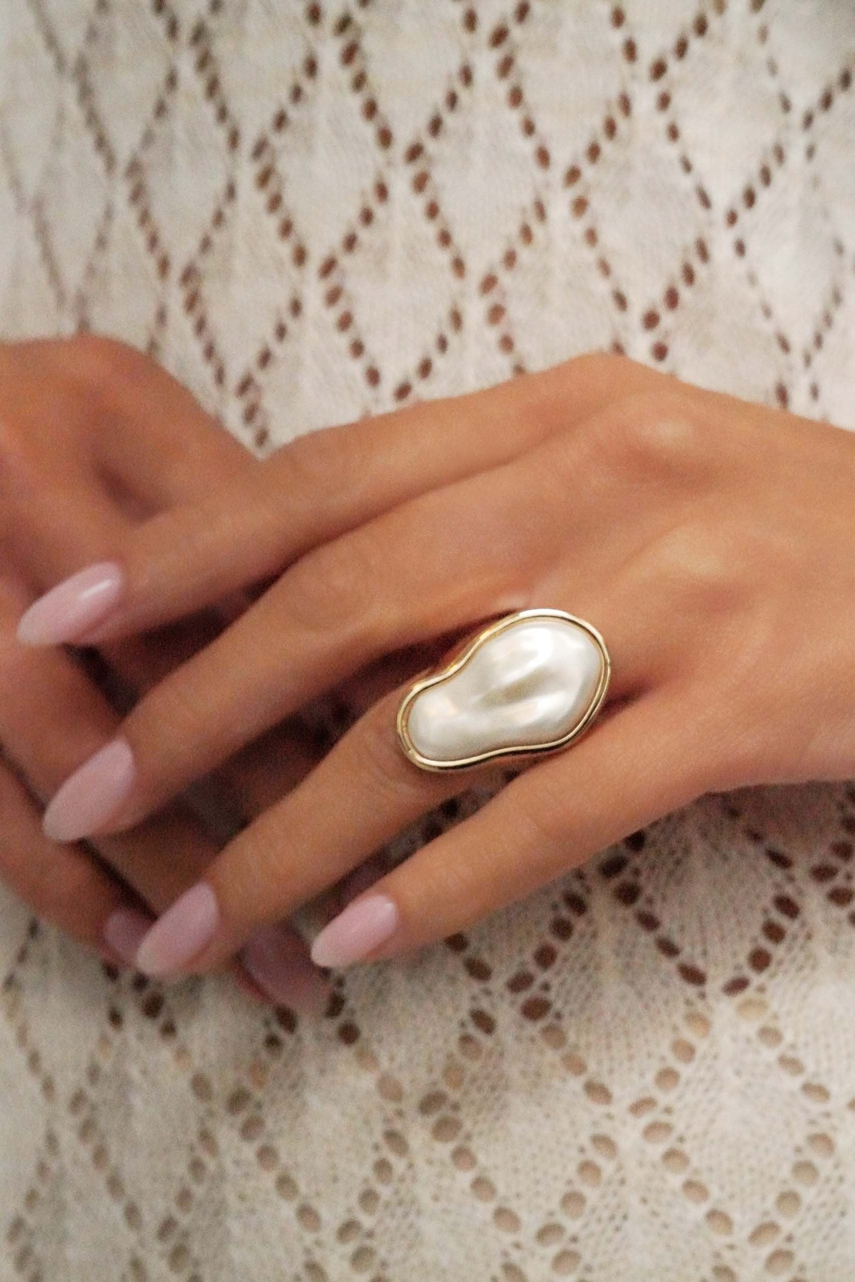 Sea-born Pearl Ring - Pearl - Image 2