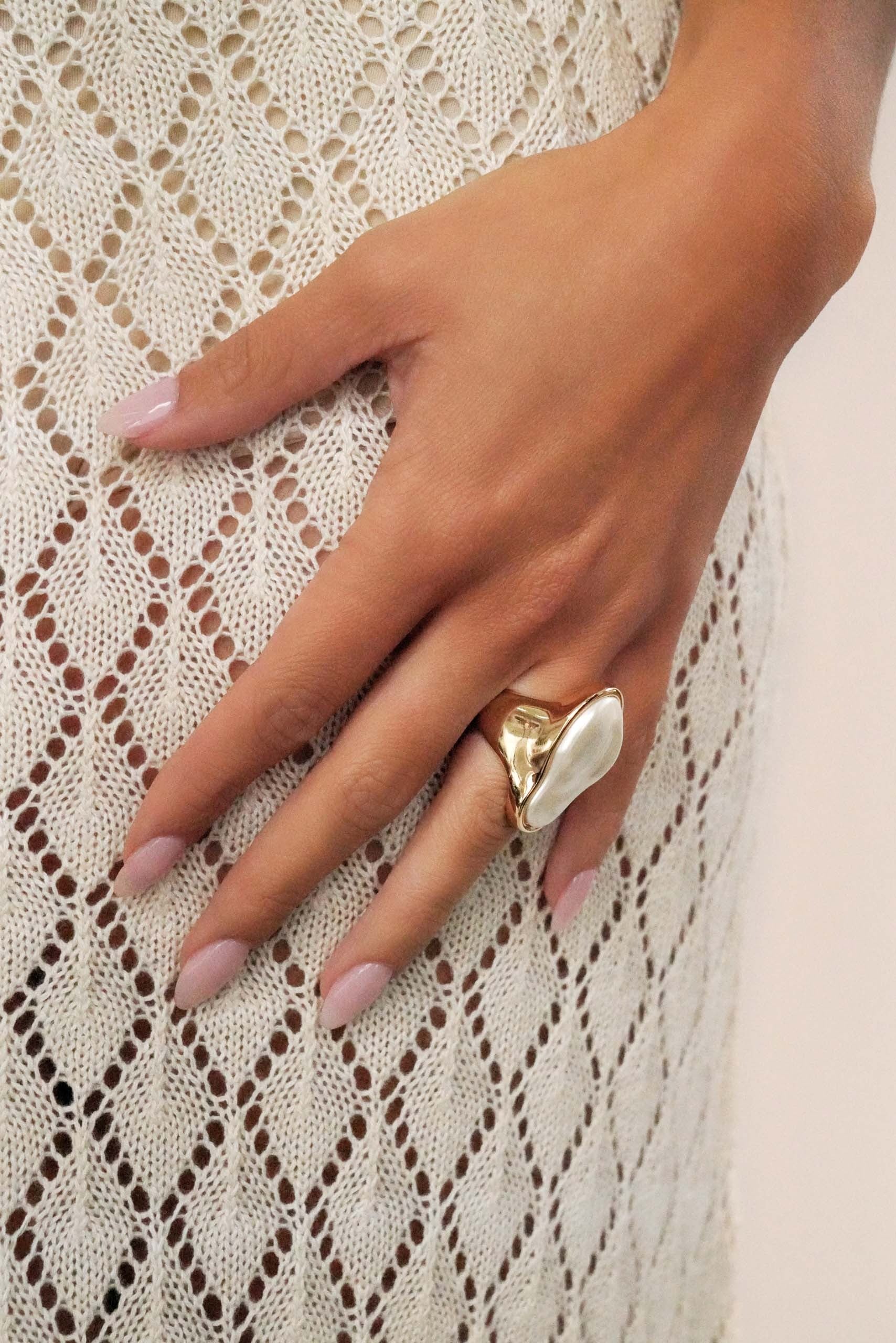 Sea-born Pearl Ring - Pearl - Image 3