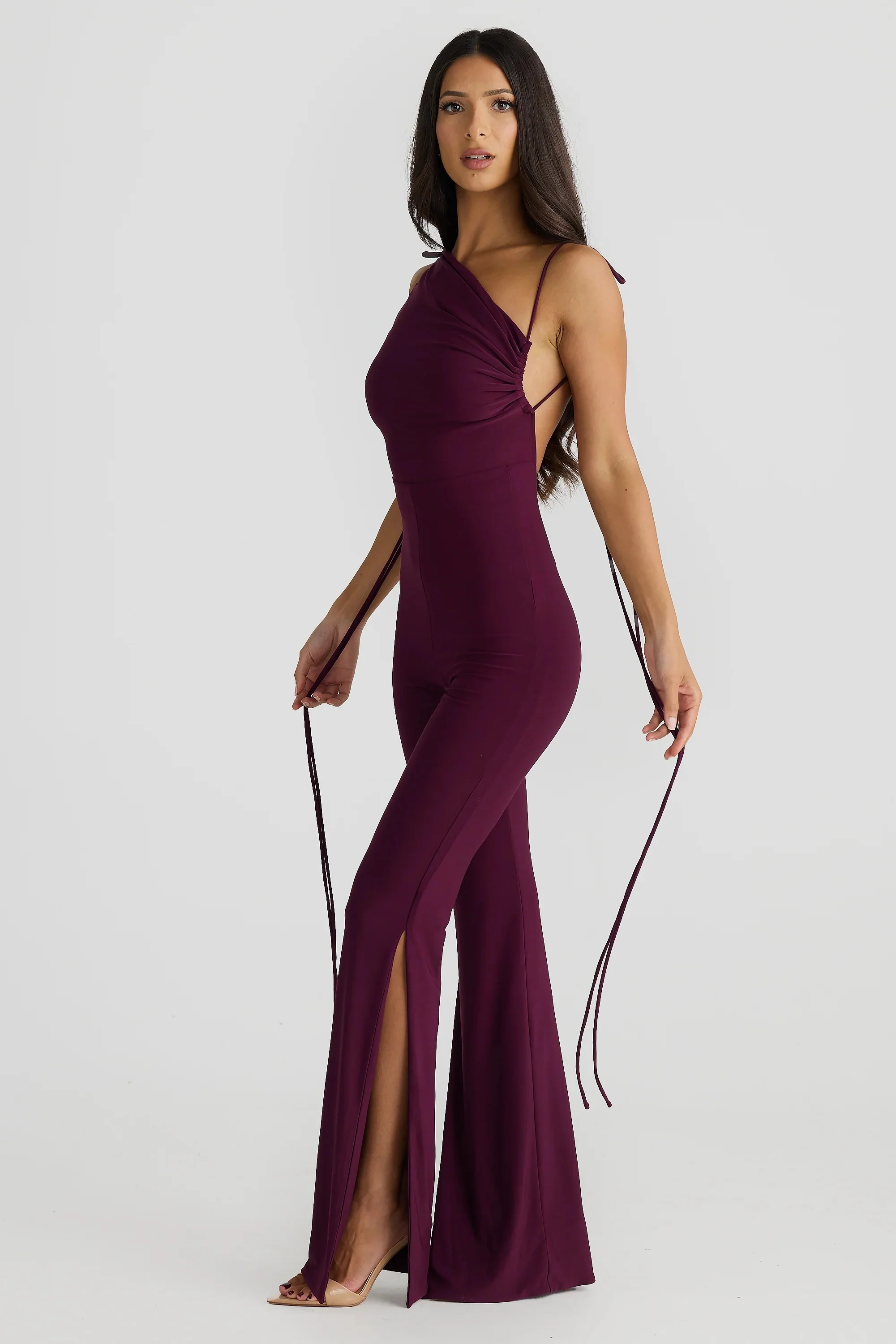Selene Multi-Way Jumpsuit - Mulberry - Image 4