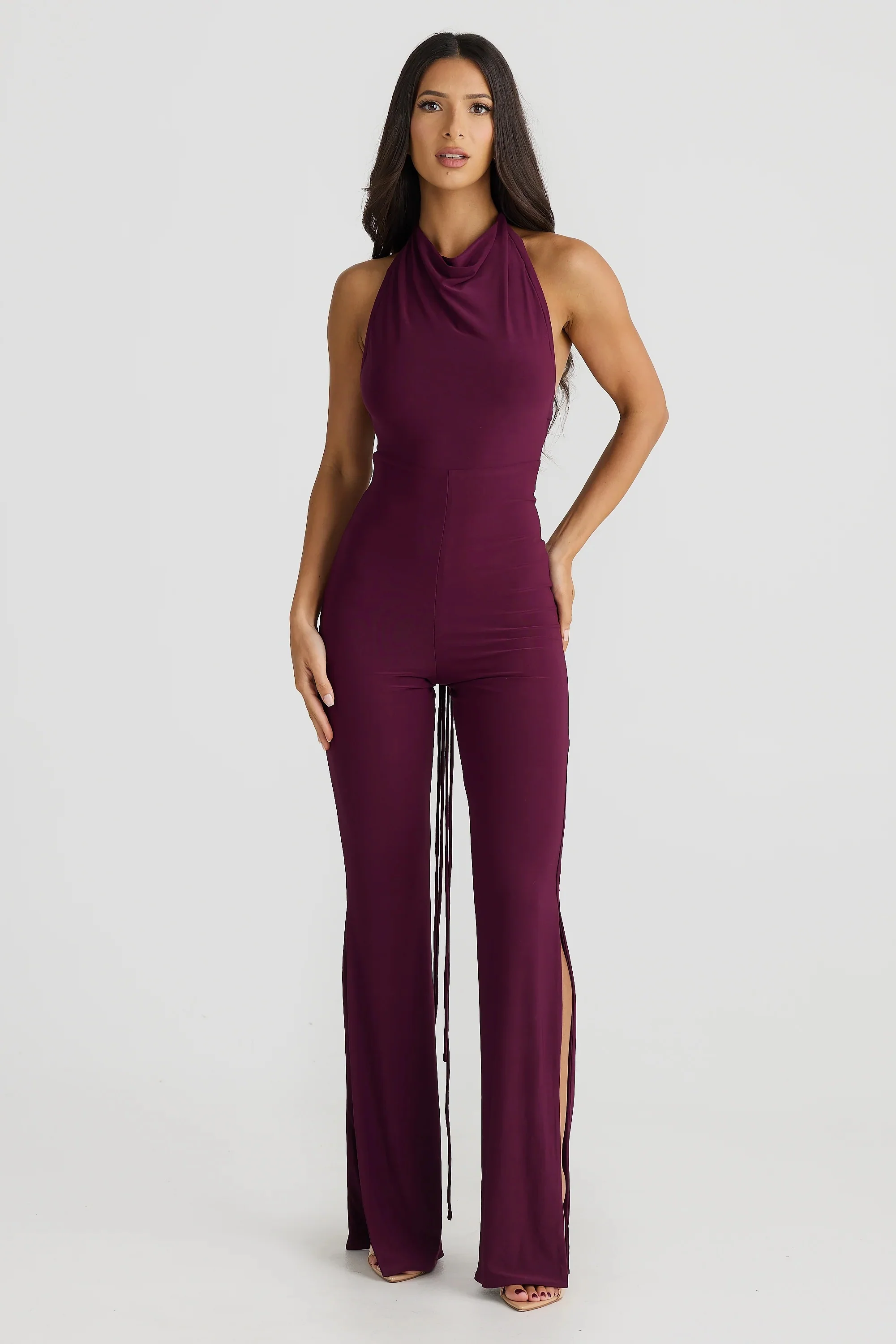 Selene Multi-Way Jumpsuit - Mulberry - Image 8