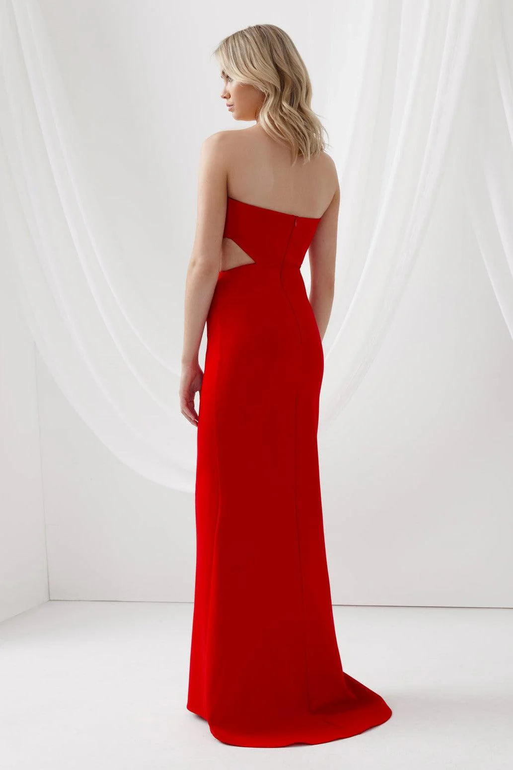 Serafina Dress - Red - Image 2