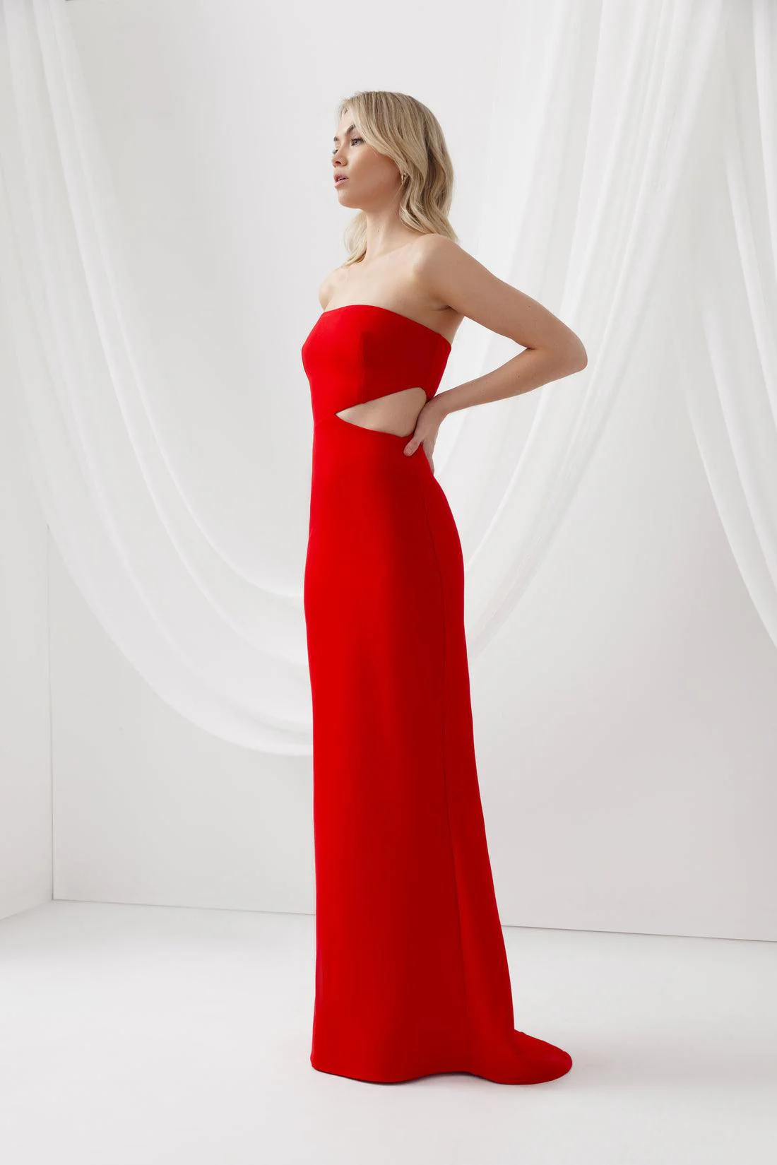 Serafina Dress - Red - Image 4