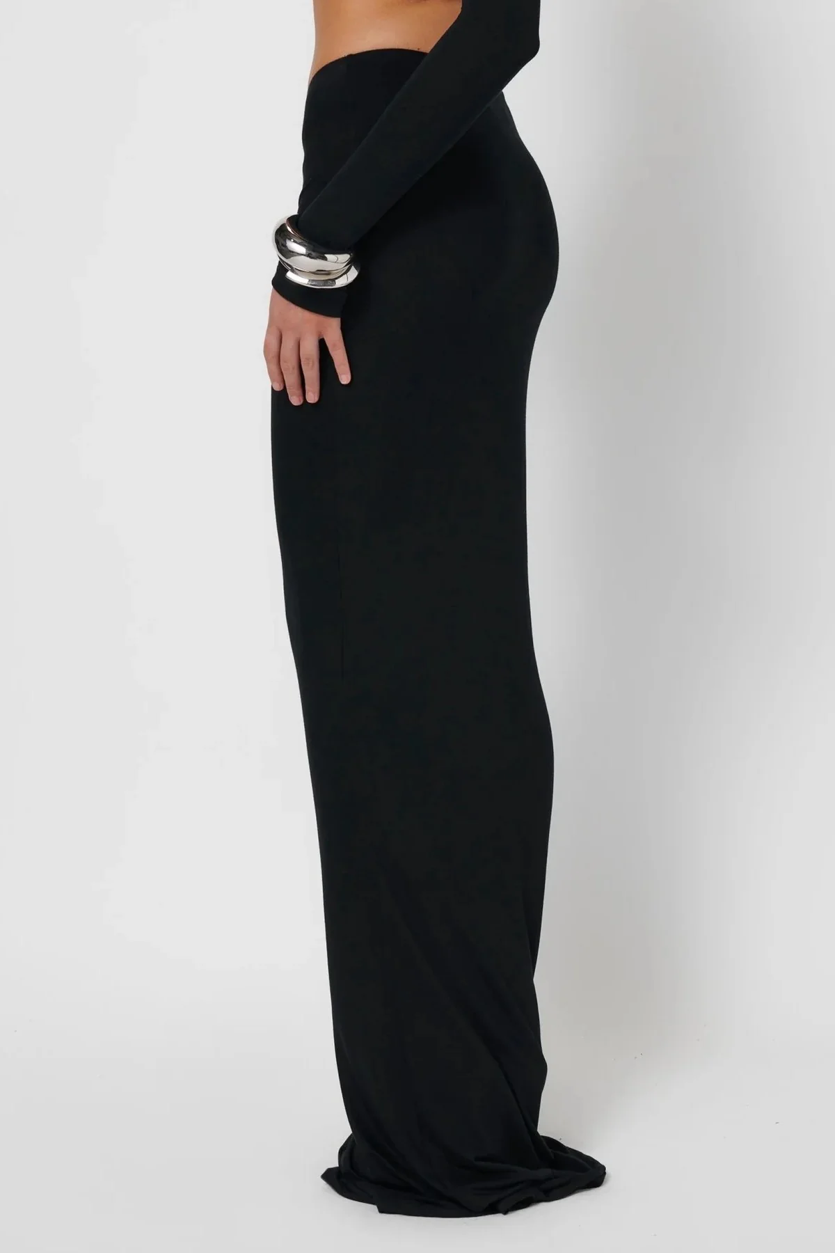 Serena Maxi Skirt - Black - Image 3