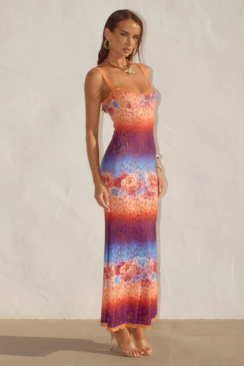 Serina Maxi Dress - Nadia Pink Ombre - Image 3