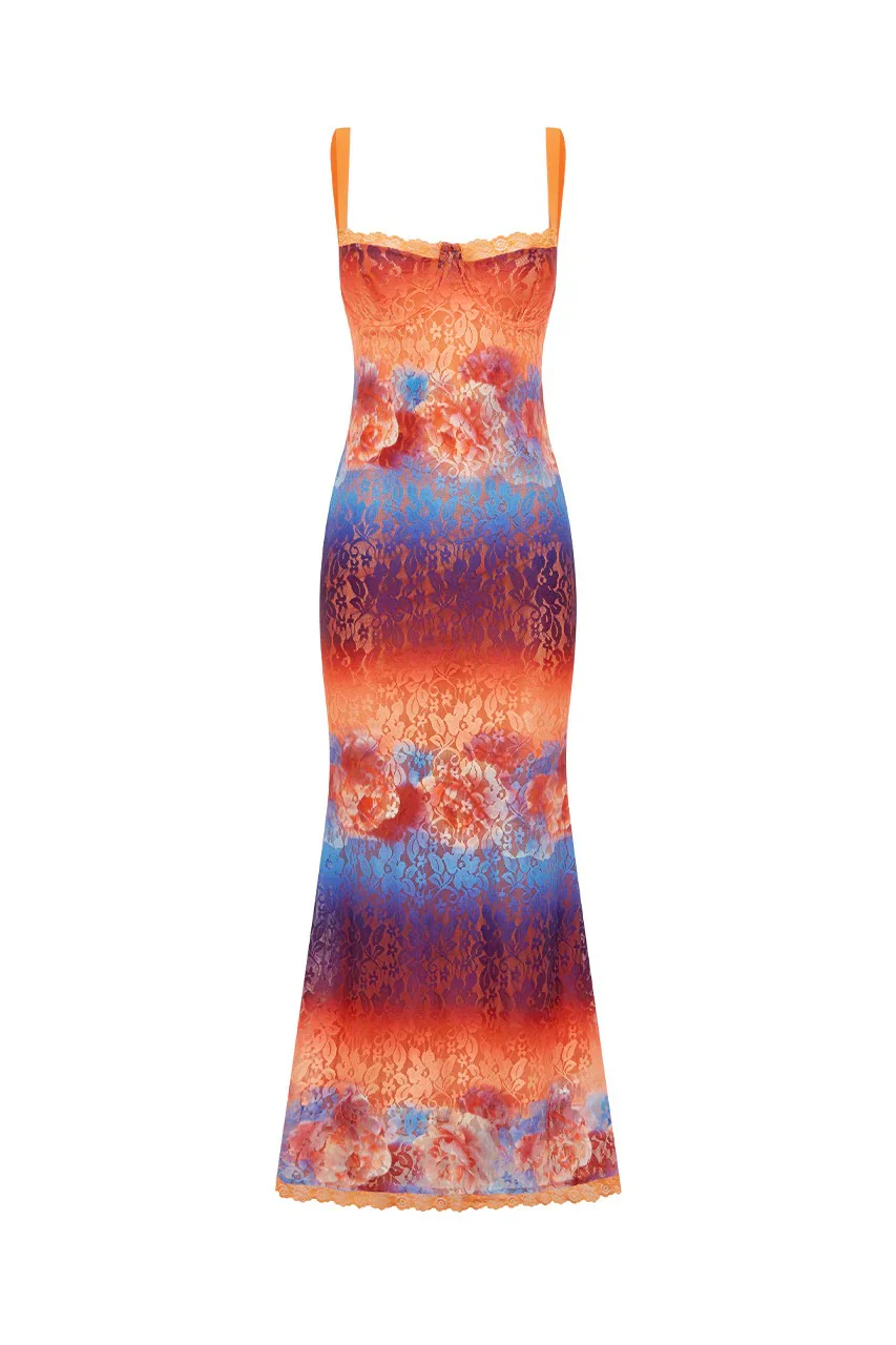 Serina Maxi Dress - Nadia Pink Ombre - Image 6
