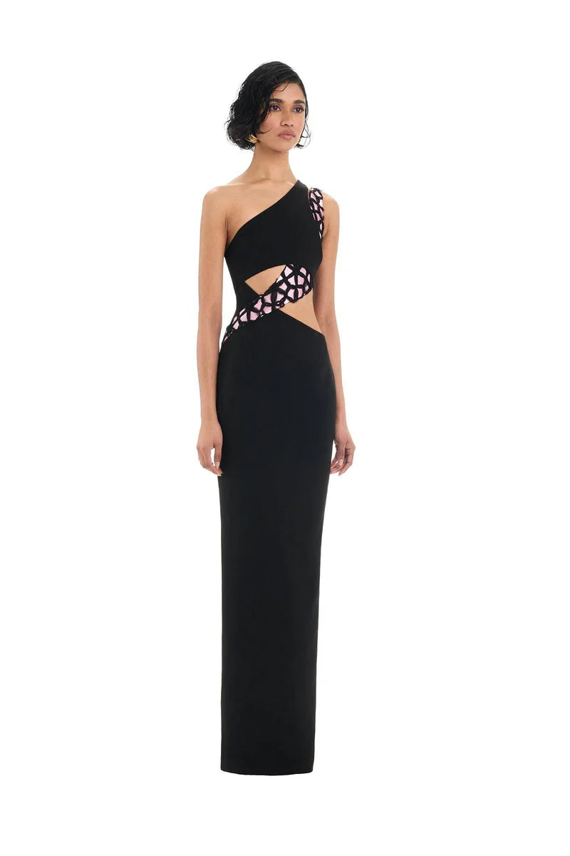 Shay Gown - Black/Pink - Image 7