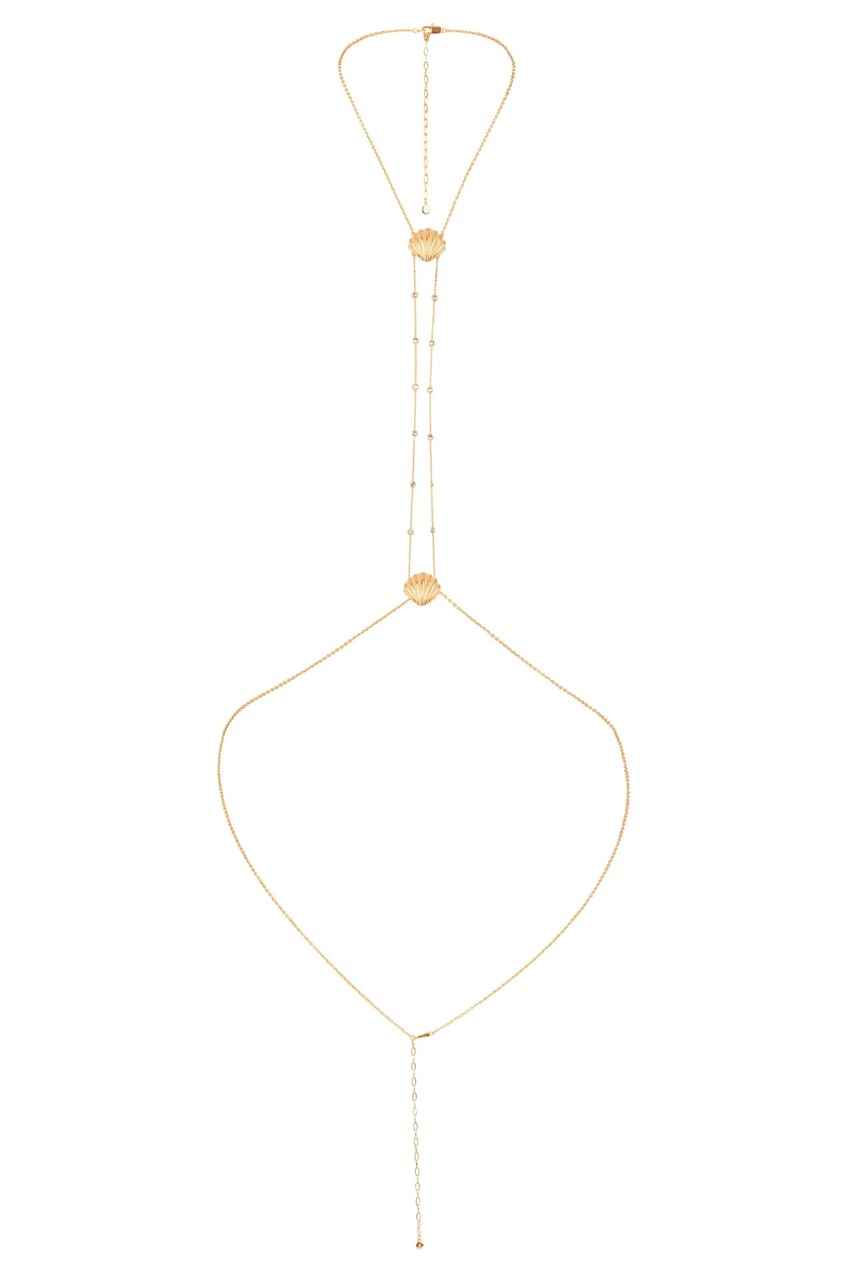 Shell Body Chain - Gold Tone