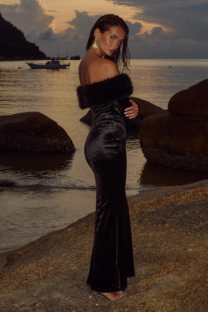 Siani Maxi Dress - Black - Image 2