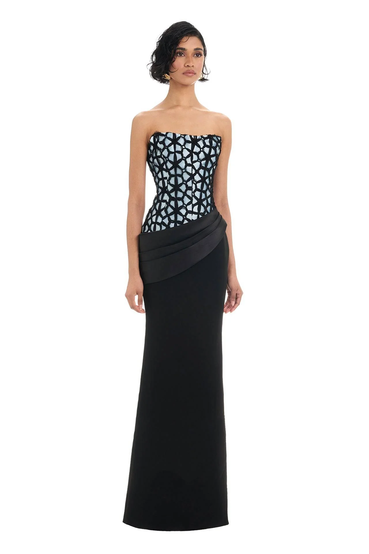 Sidonia Gown - Black/Blue - Image 6