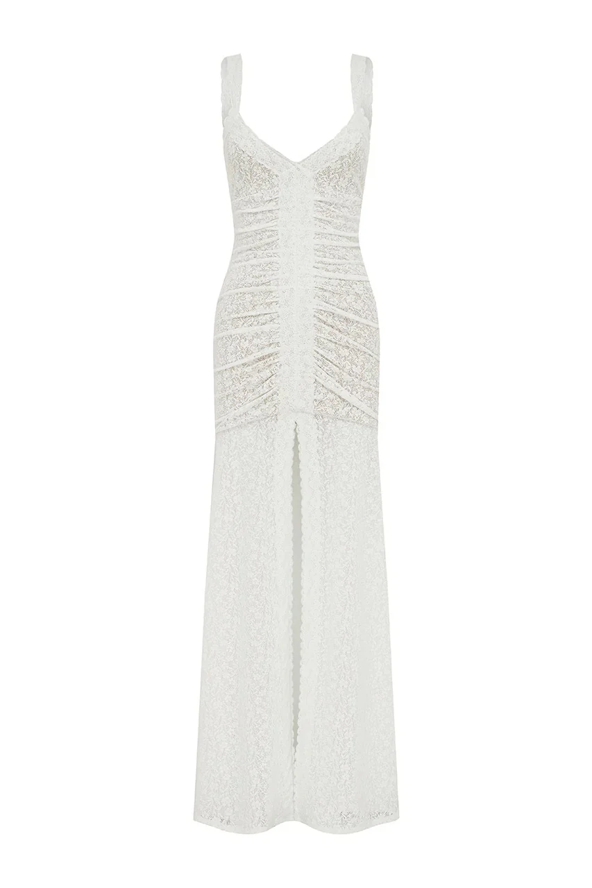 Silene Maxi Dress - White - Image 7