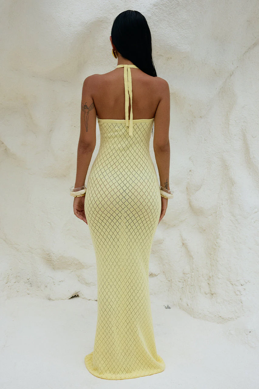 Simi Maxi Dress - Lemon - Image 2
