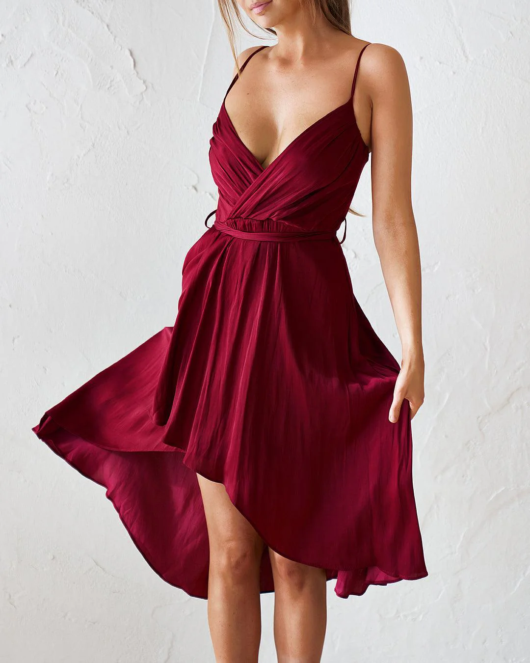 Siren Midi Dress - Wine - Image 3