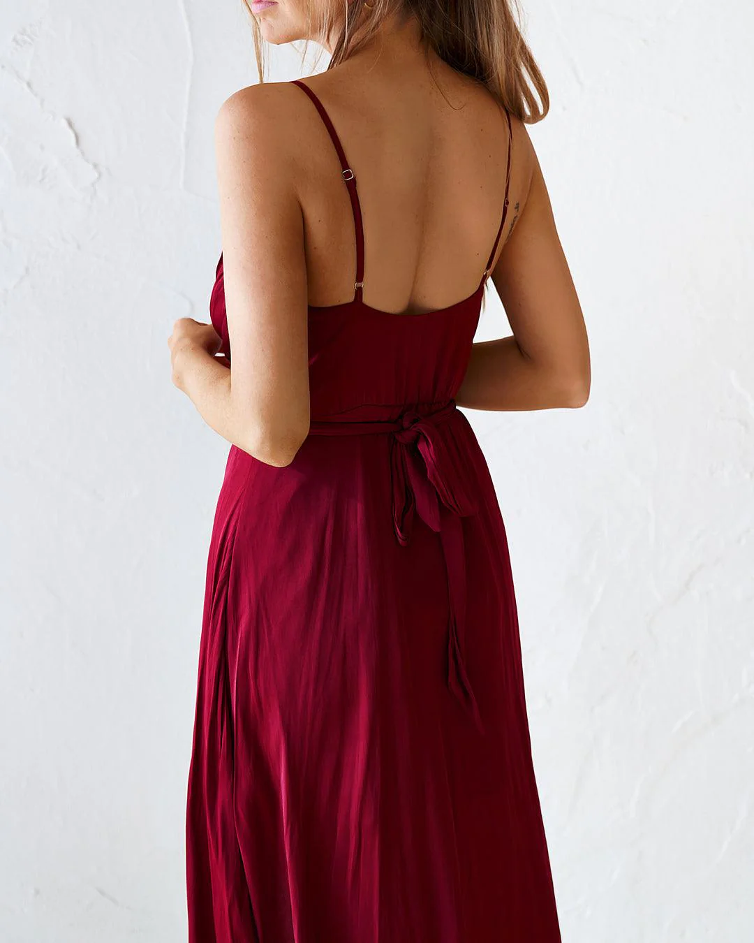 Siren Midi Dress - Wine - Image 5