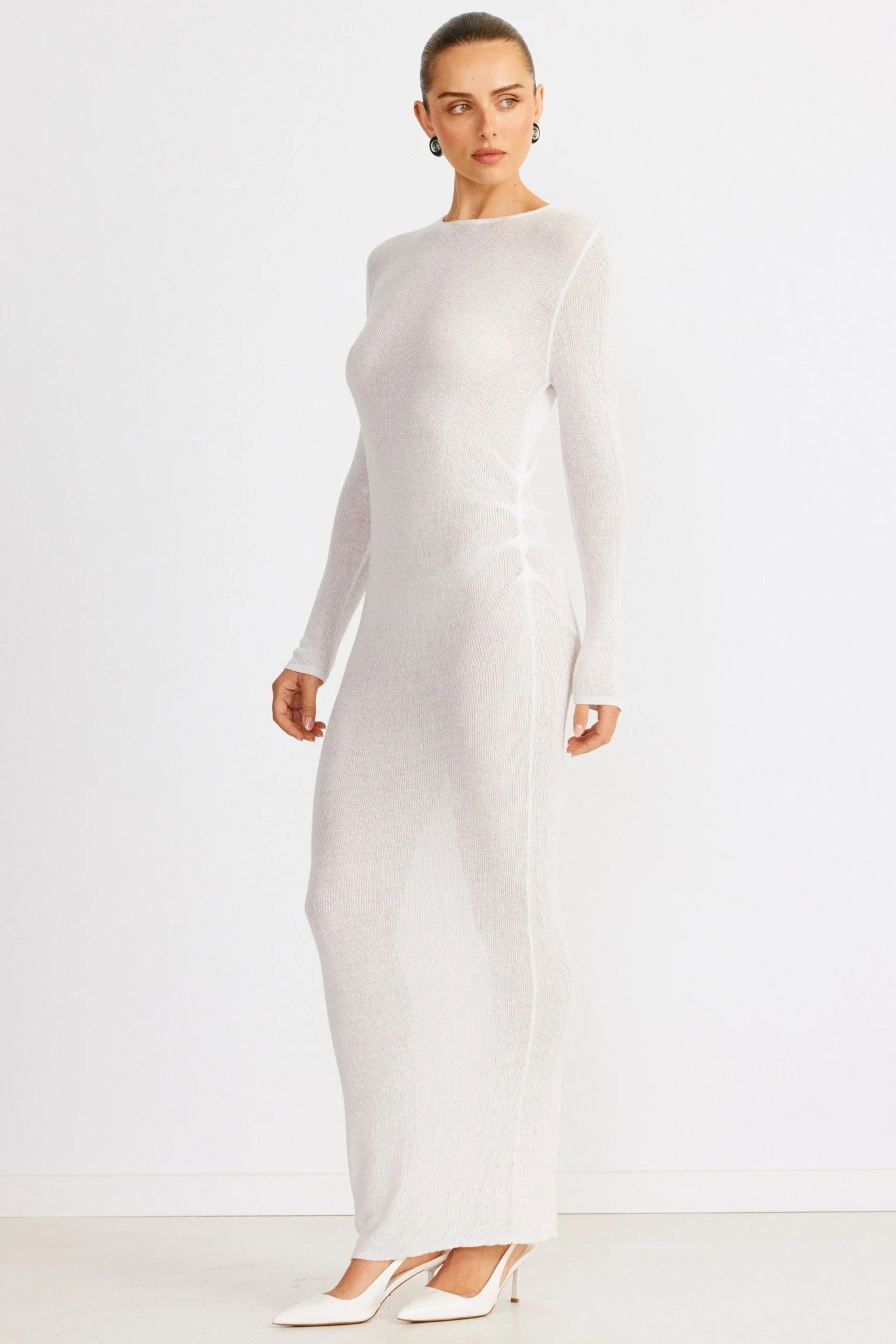 Sloane Maxi Dress - White - Image 5