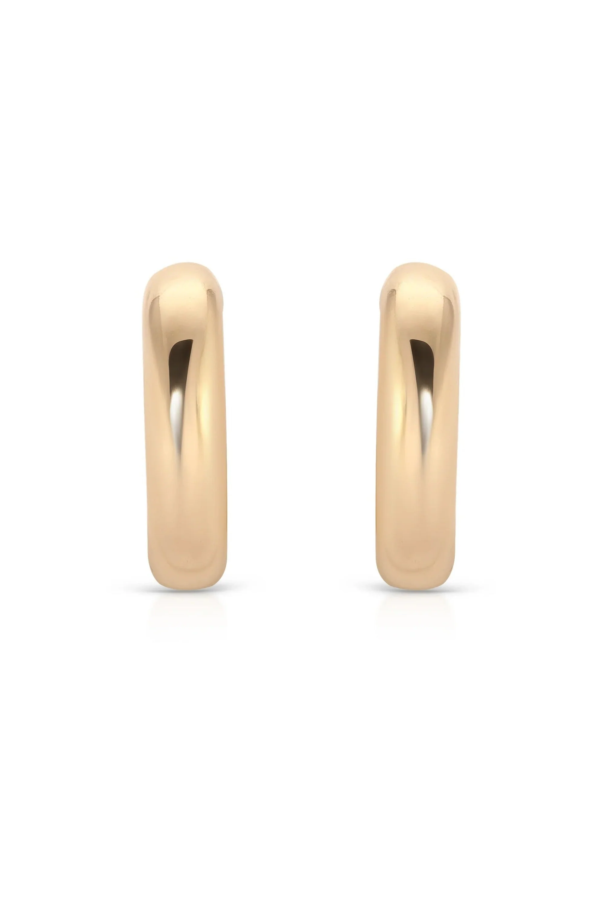 Small Thick Classic Hoops - Image 3