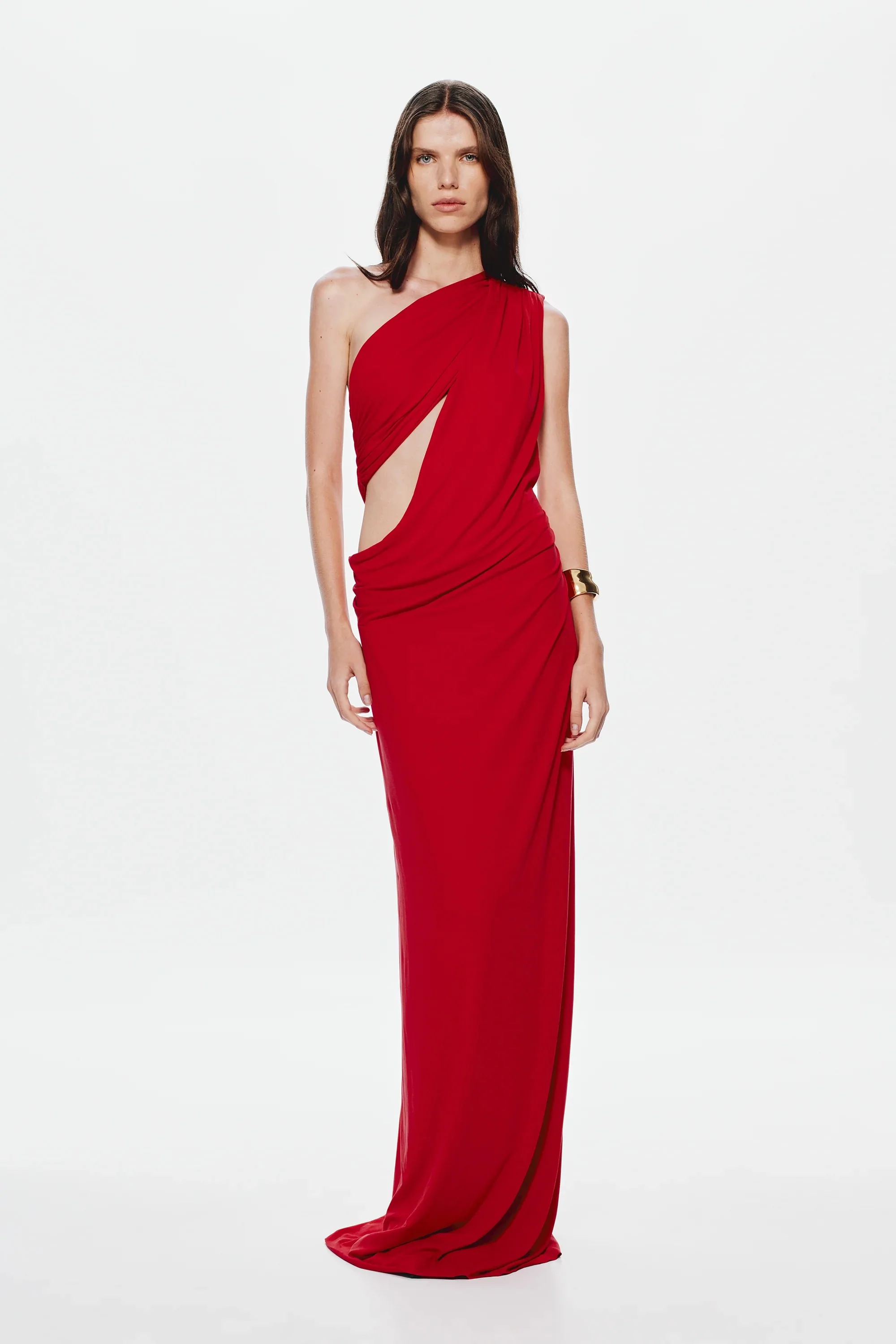 Misha Solstice Cupro Maxi Dress - Cherry - Image 3