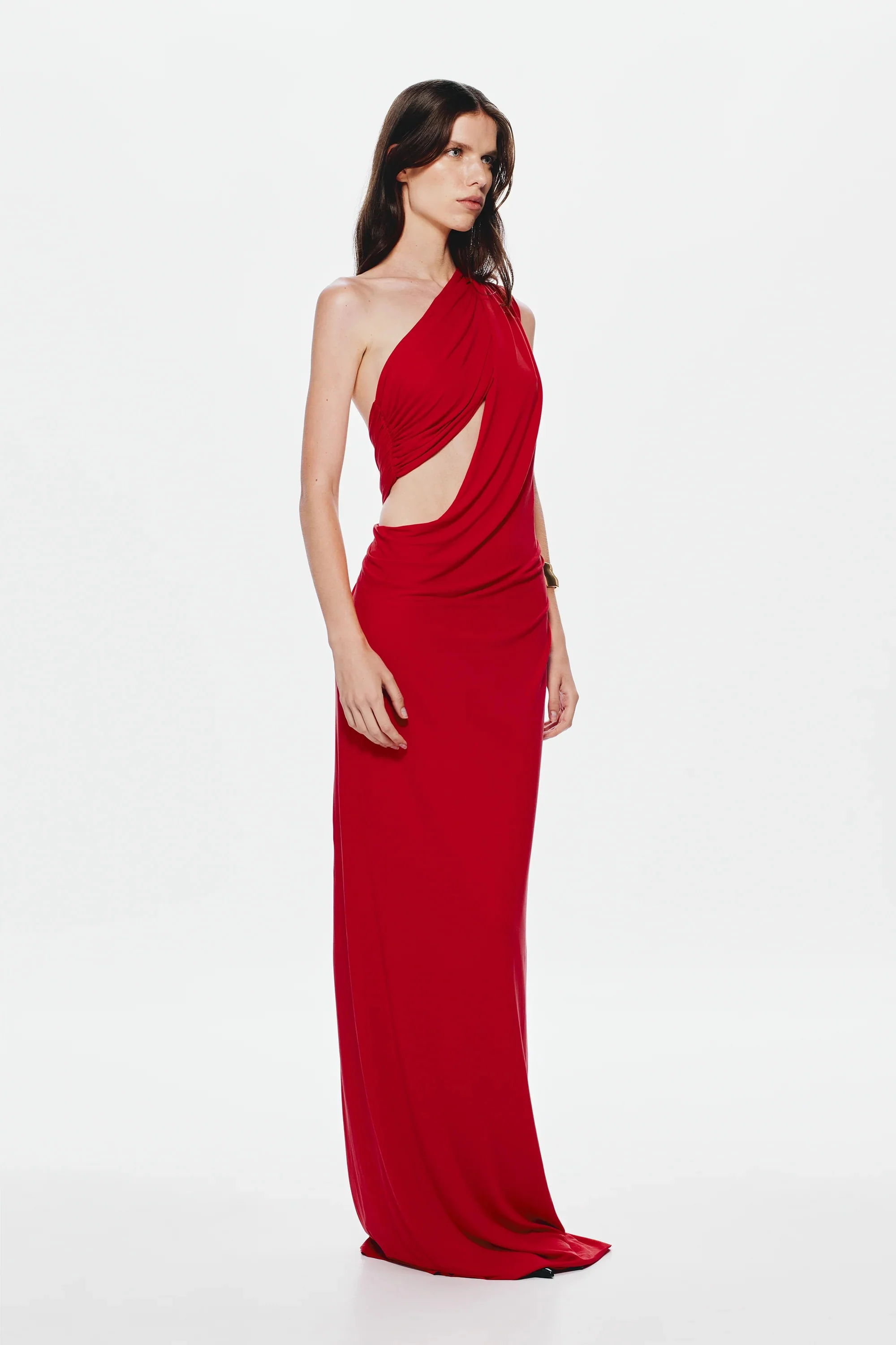 Misha Solstice Cupro Maxi Dress - Cherry - Image 5