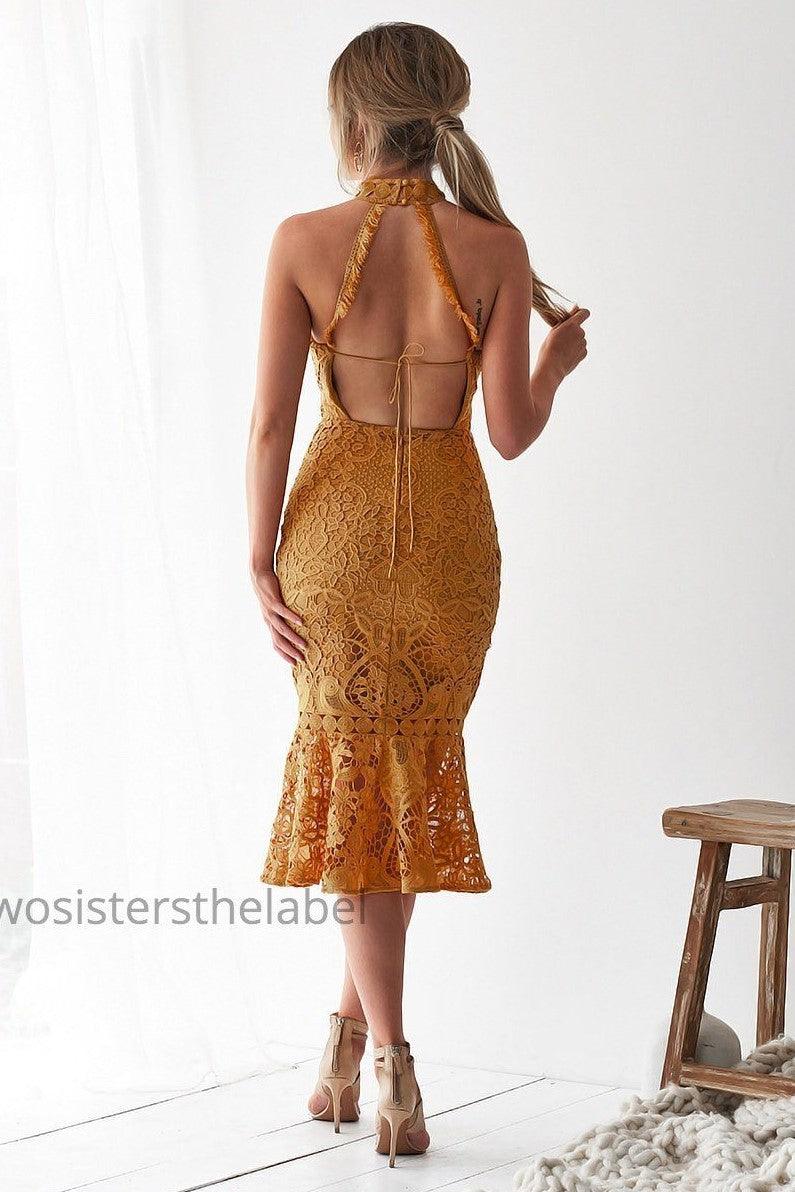Sonia Dress - Mustard - Image 2