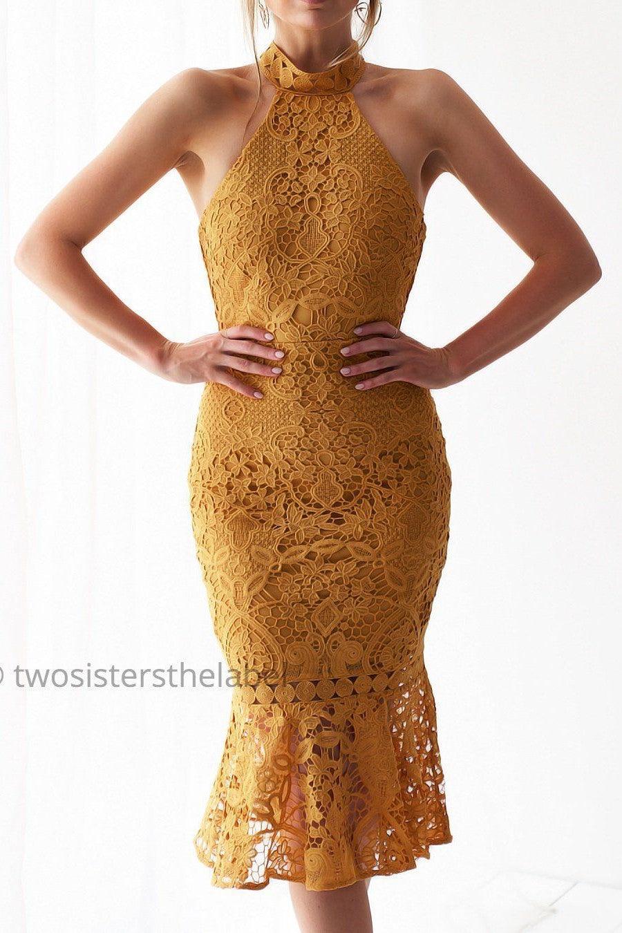 Sonia Dress - Mustard - Image 4