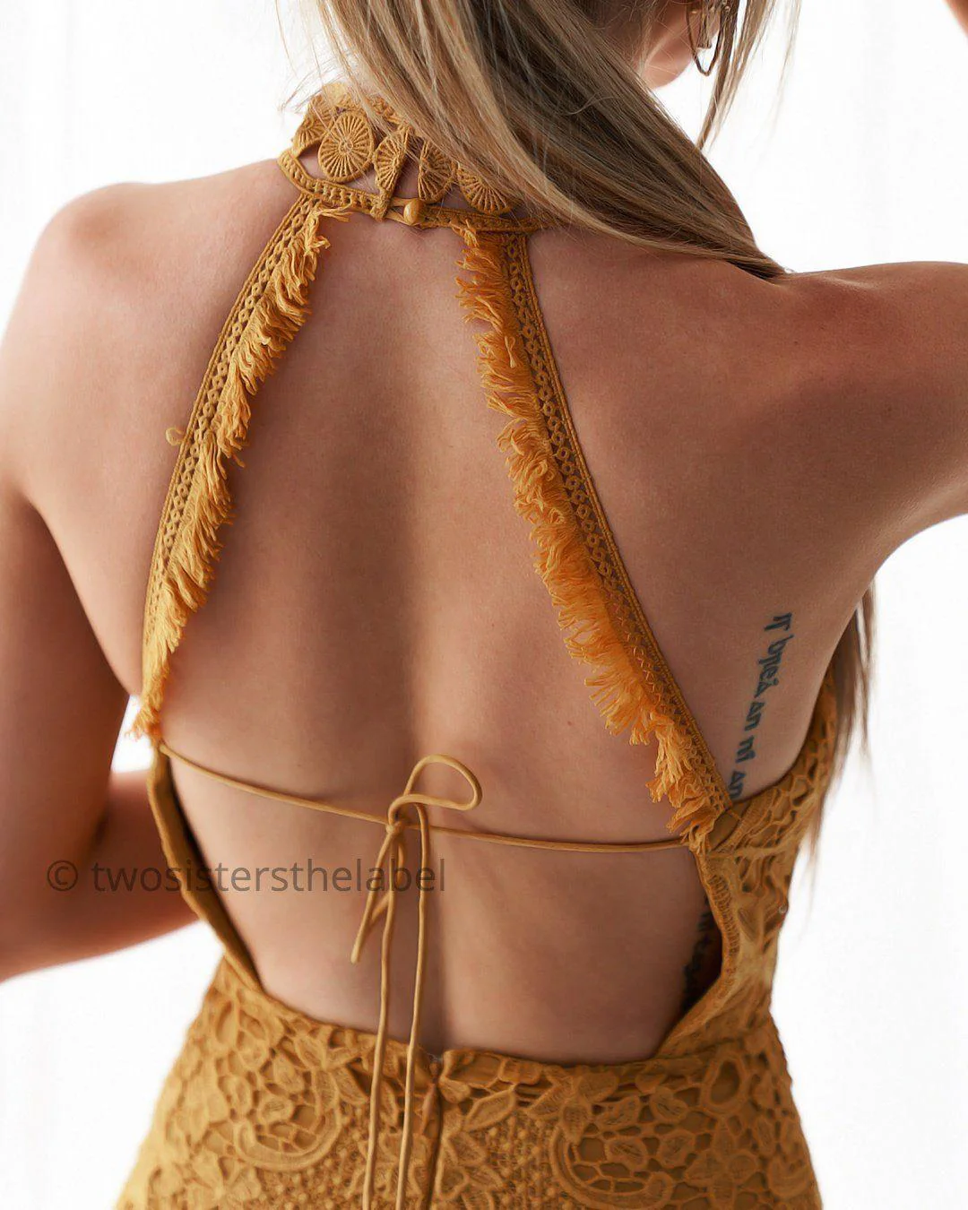 Sonia Dress - Mustard - Image 5