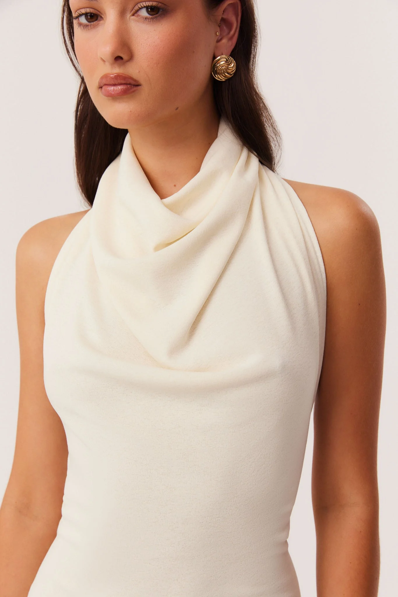 Sonia Mini Dress - Off White - Image 7