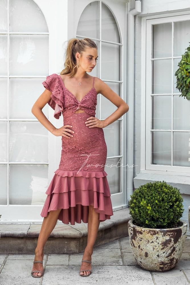 Sophia Dress - Mauve - Image 4